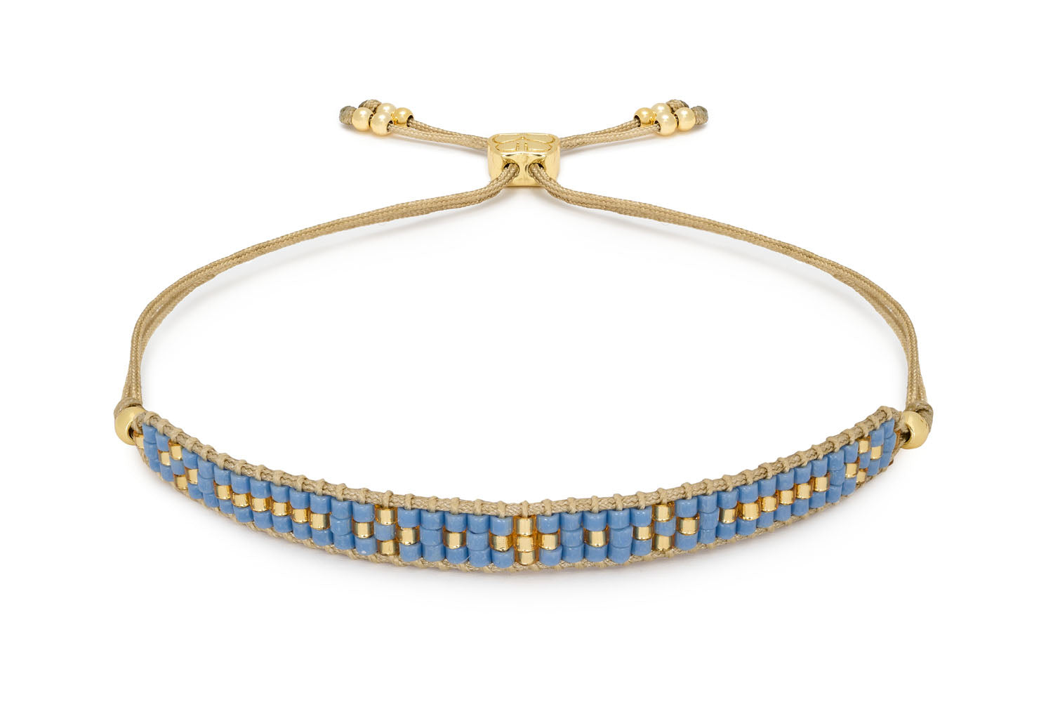 Abaco Blue Aventurine & Gold Bracelet Stack - Boho Betty