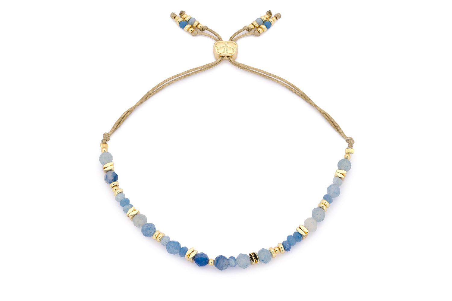 Abaco Blue Aventurine & Gold Bracelet Stack - Boho Betty