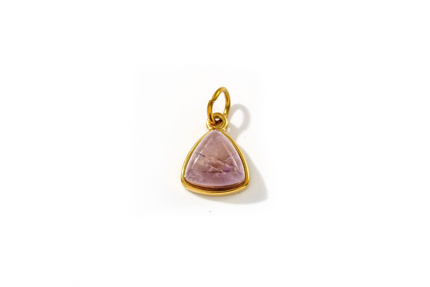 Kallisto Gold Amethyst Gemstone Pendant - Boho Betty