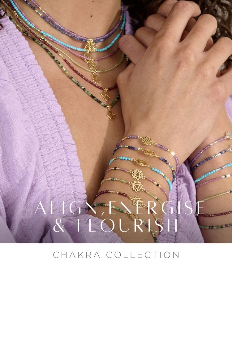 Align, energise and flourish with Boho Betty’s Chakra Jewellery Collection – a celebration of energy, mindfulness, and self-discovery. Each piece is designed with vibrant gemstones to represent the seven chakras, helping you channel positive energy and restore inner peace.