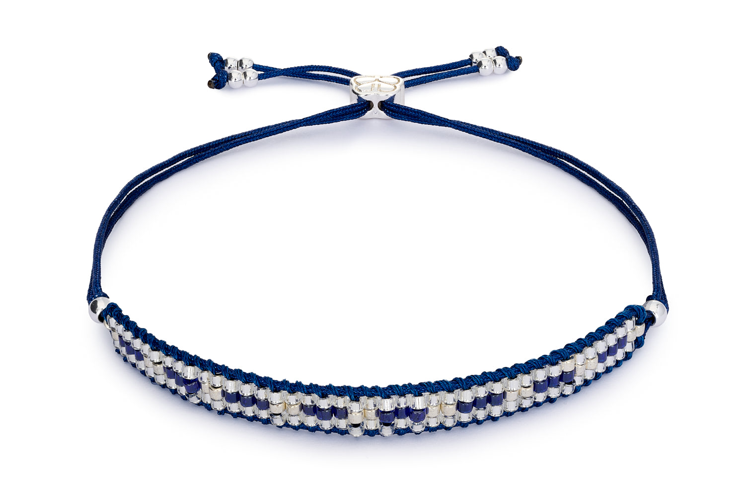 Sleek silver compliments the navy tone of the Starshine Navy Silver for all year round wear.