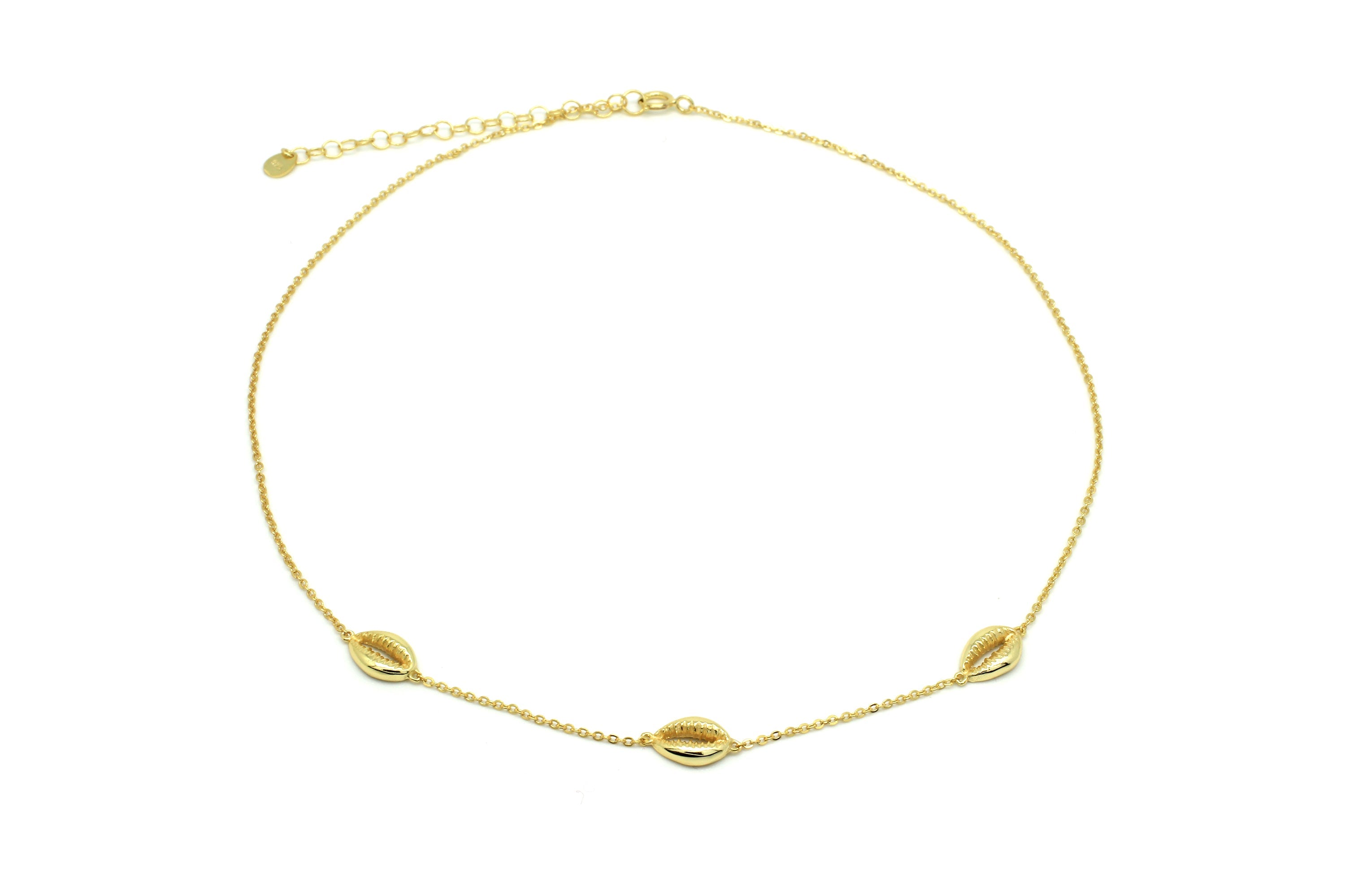 Paloma Gold Triple Shell Choker - Boho Betty