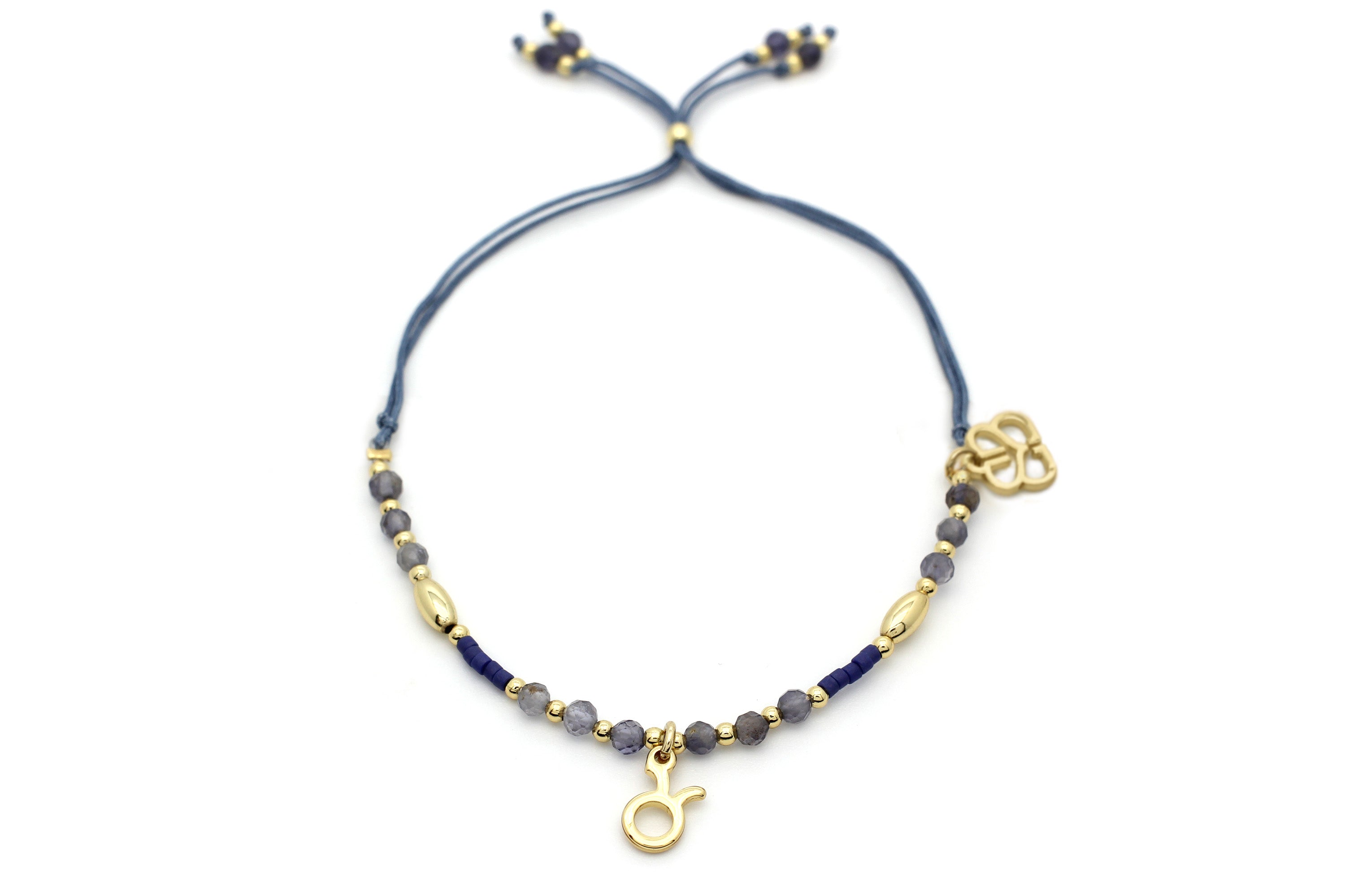 Taurus Zodiac Gemstone Gold Bracelet - Boho Betty