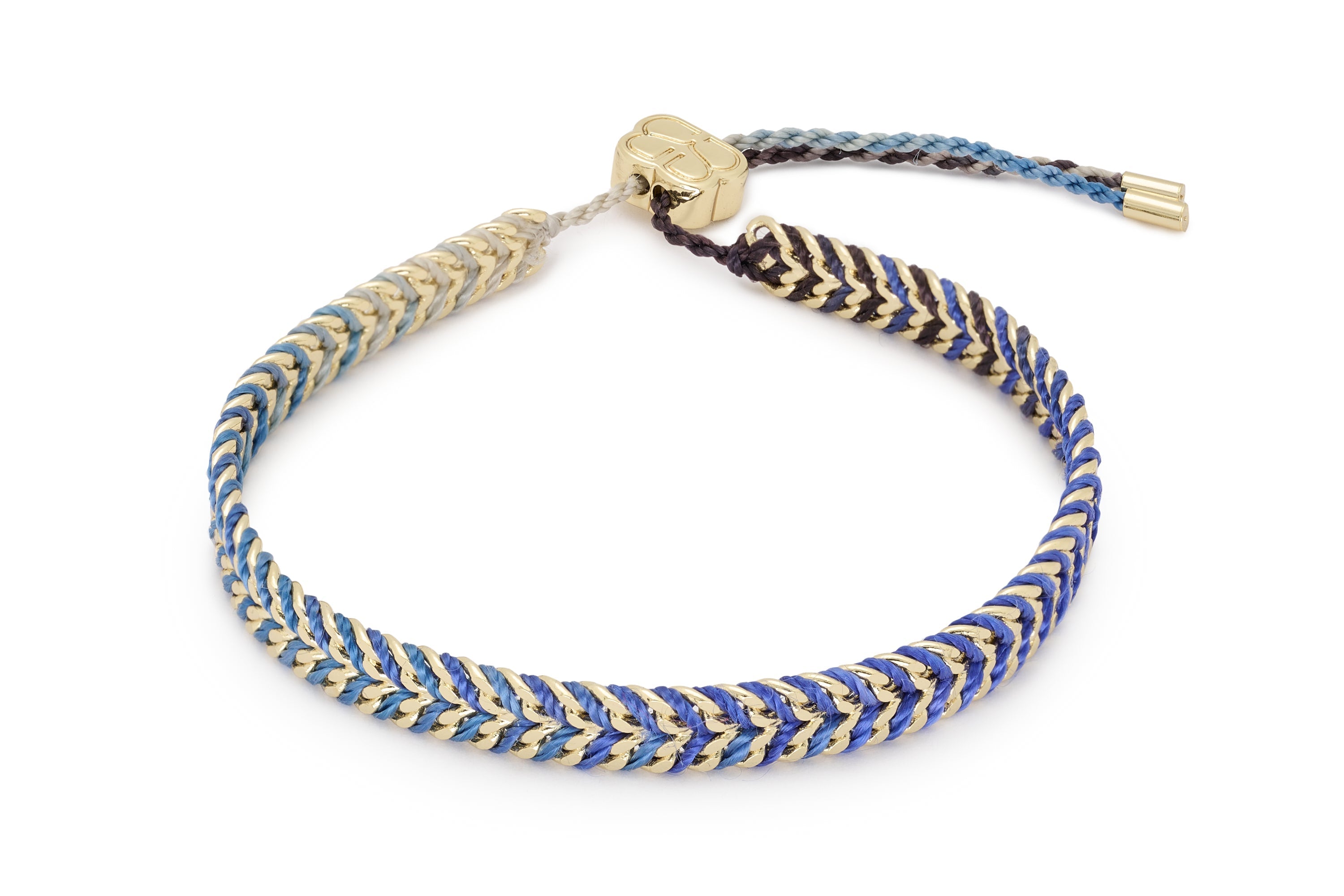 Iztac Denim Ombré Gold Bracelet - Boho Betty