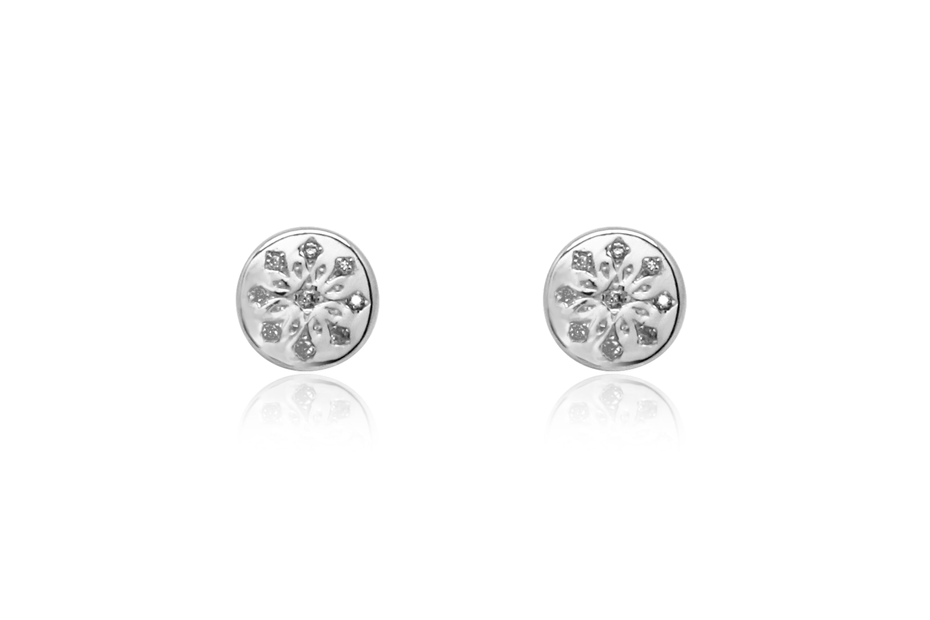 Arnes Silver Stud Earrings - Boho Betty