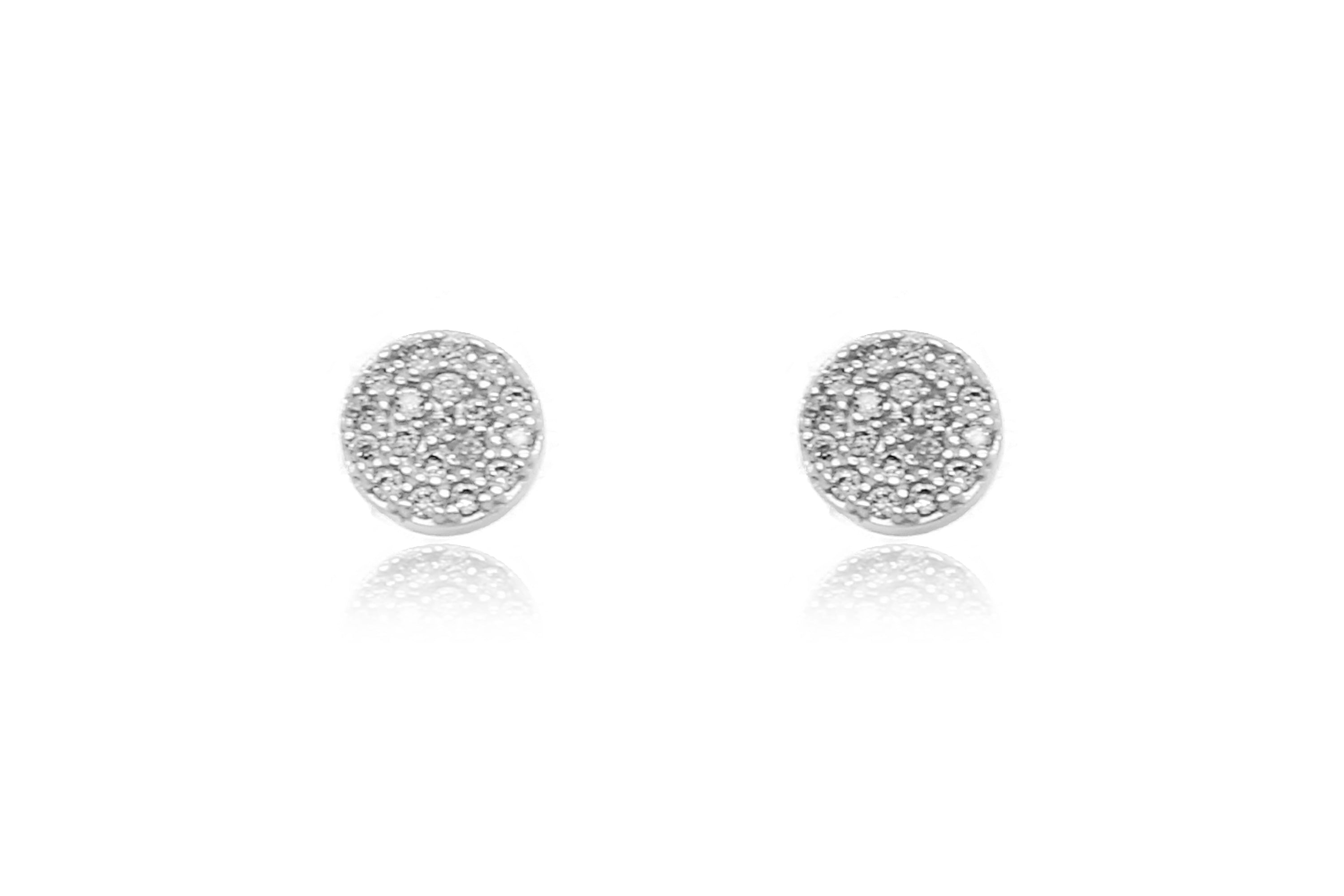 Ranaut Clear CZ Silver Stud Earrings - Boho Betty