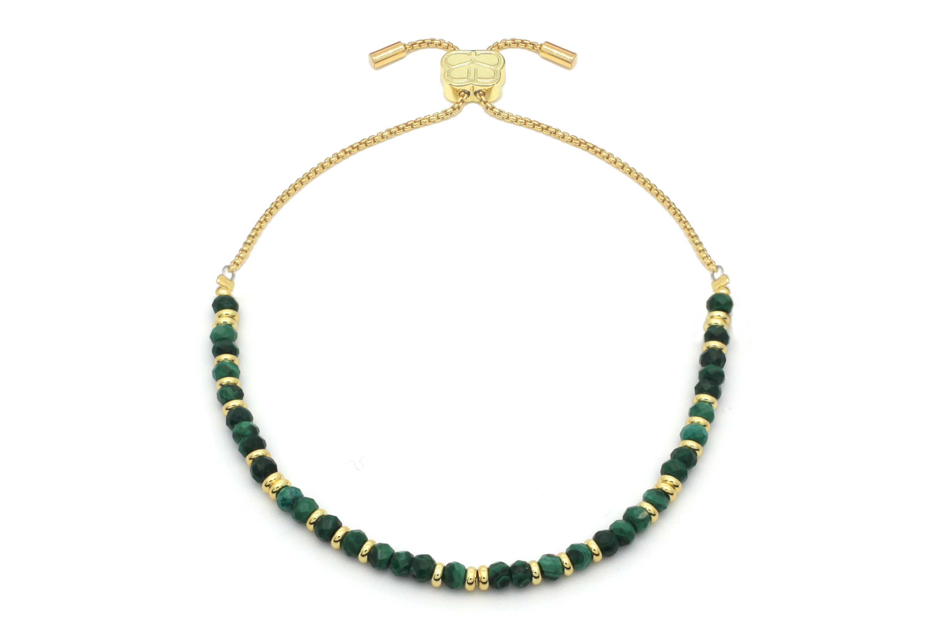 Mystical Malachite Gold Bracelet - Boho Betty