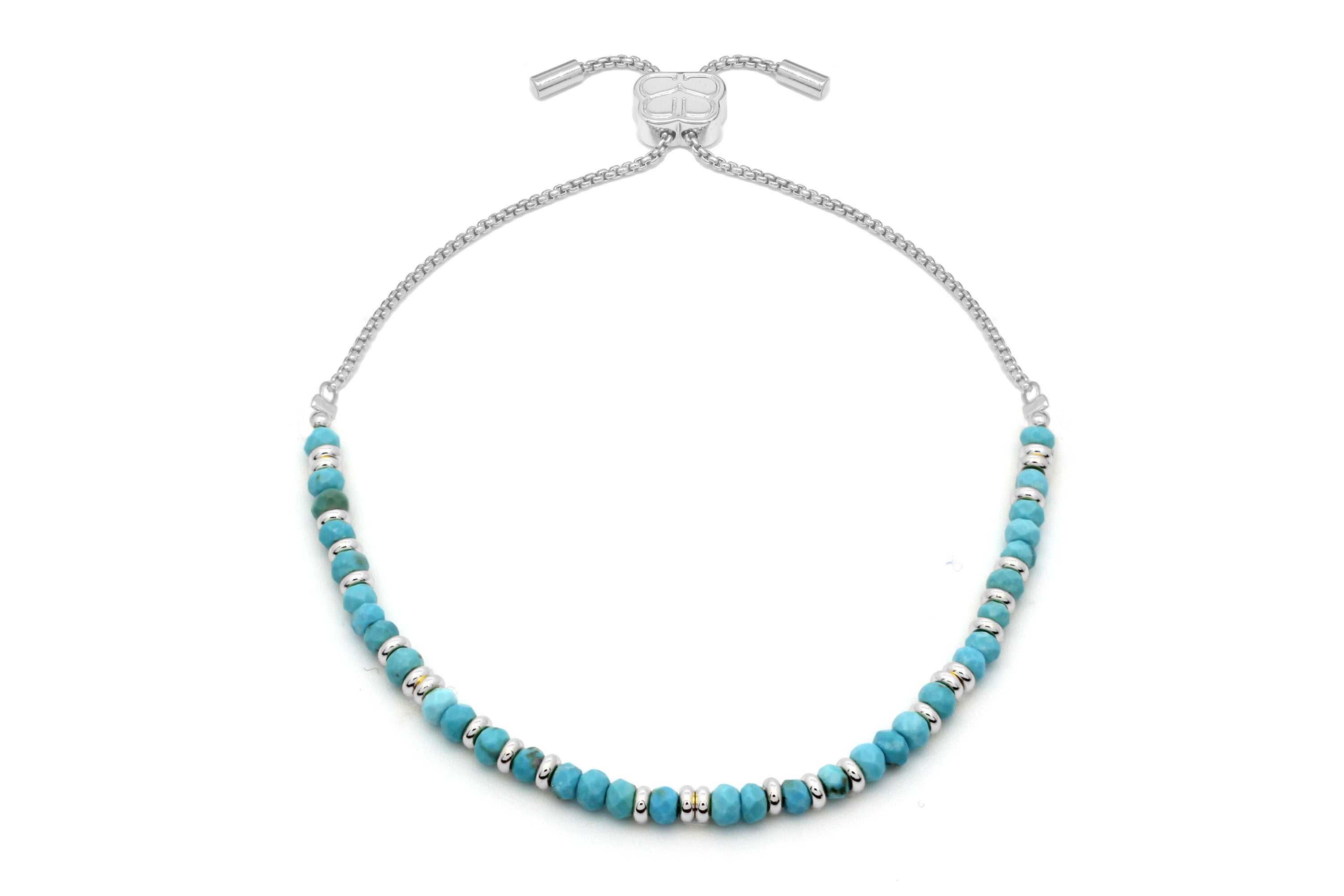 Mystical Turquoise Silver Bracelet - Boho Betty