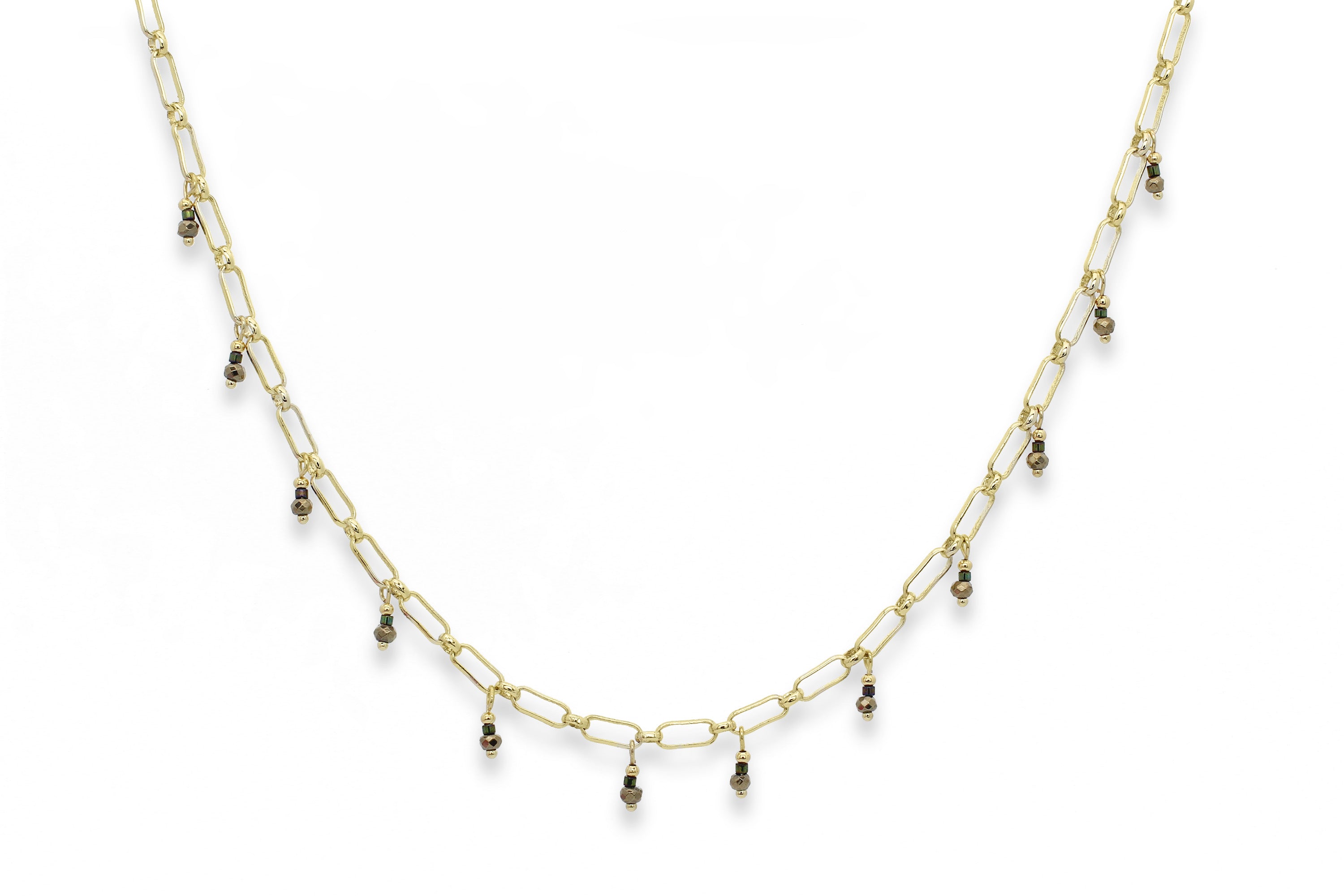 Lianne Pyrite Gold Necklace - Boho Betty