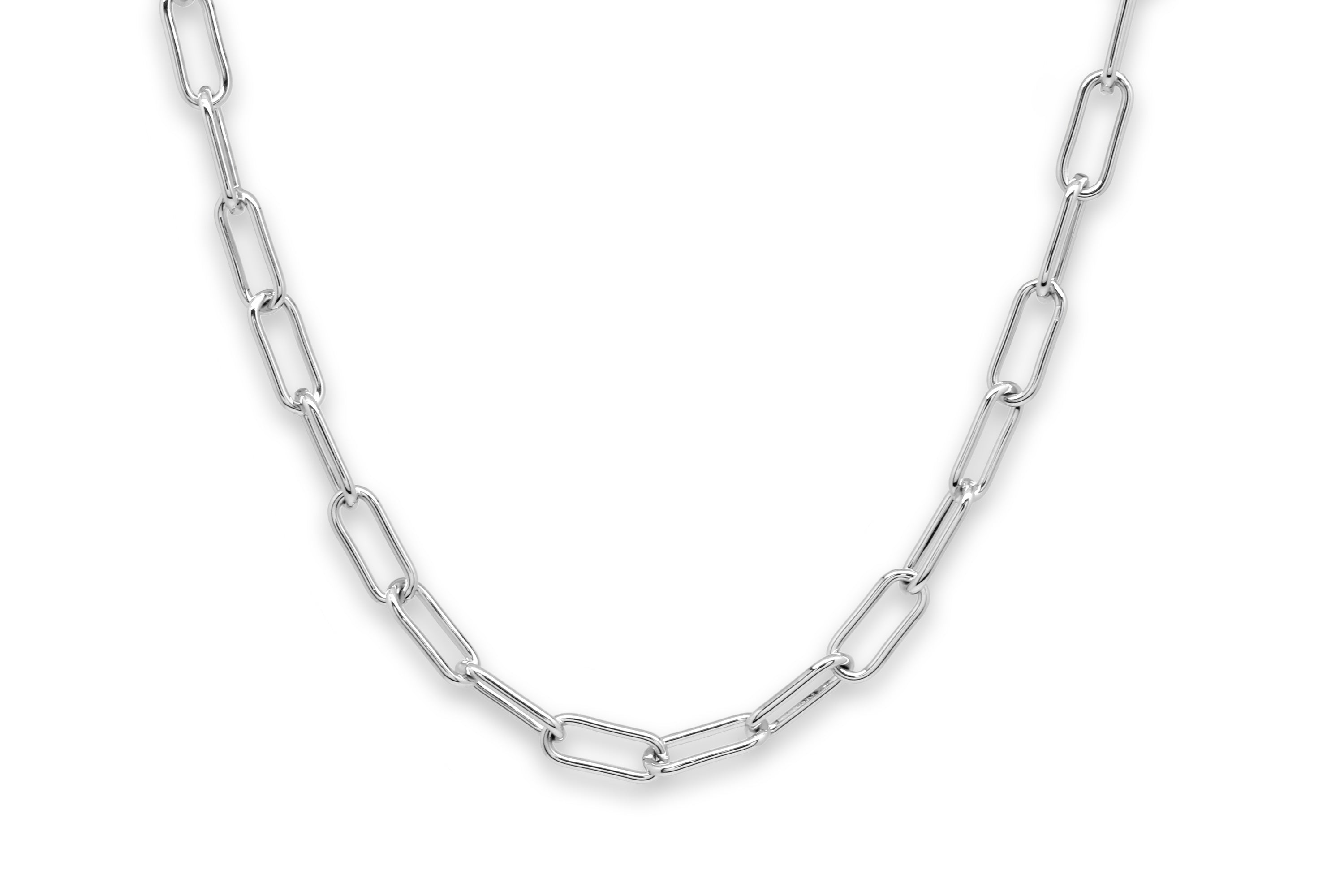 Notus Silver Chunky Chain Medium Length Necklace - Boho Betty