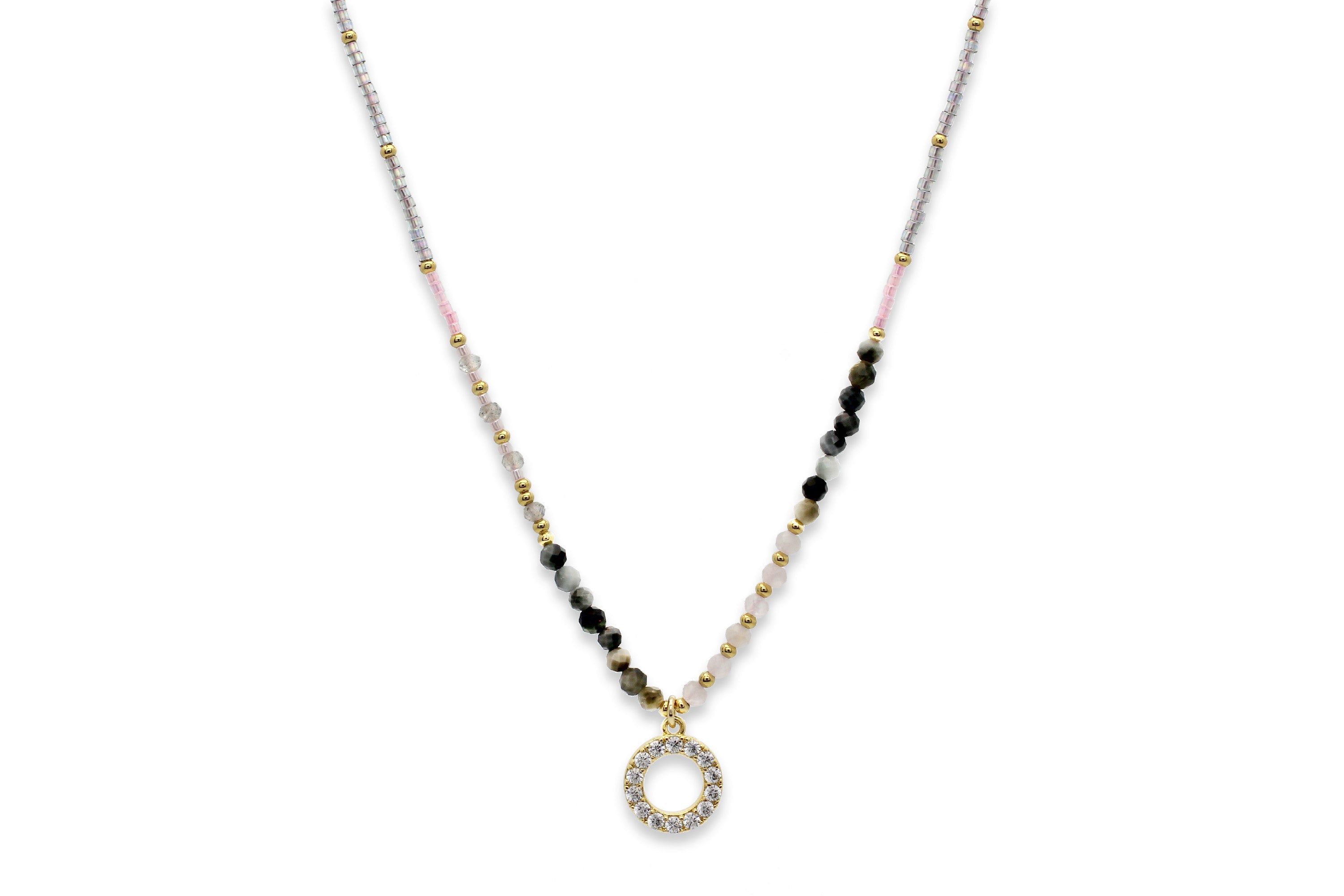 Shiva Pearl Gemstone Necklace - Boho Betty