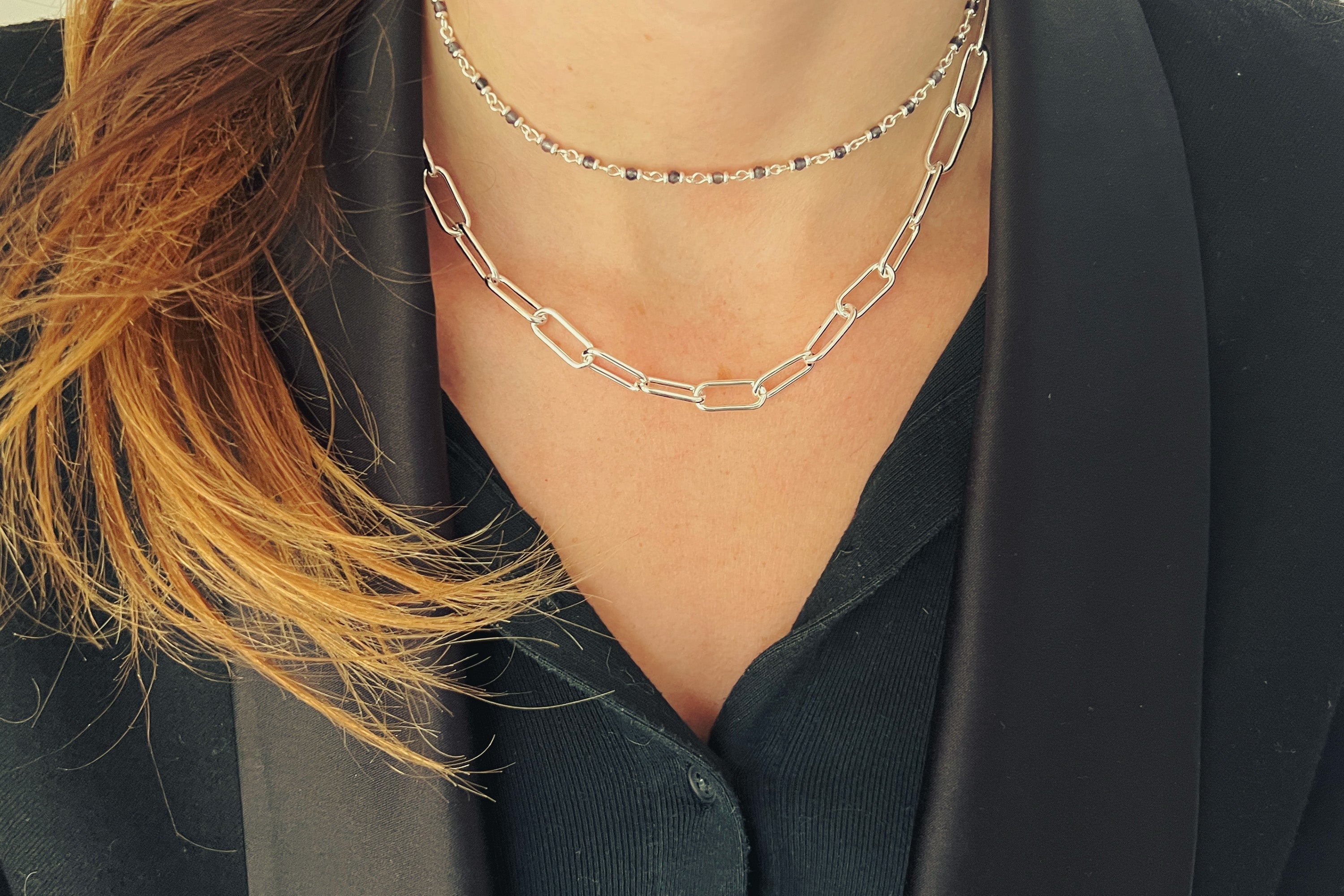Panacea Iolite Silver Gemstone Necklace - Boho Betty