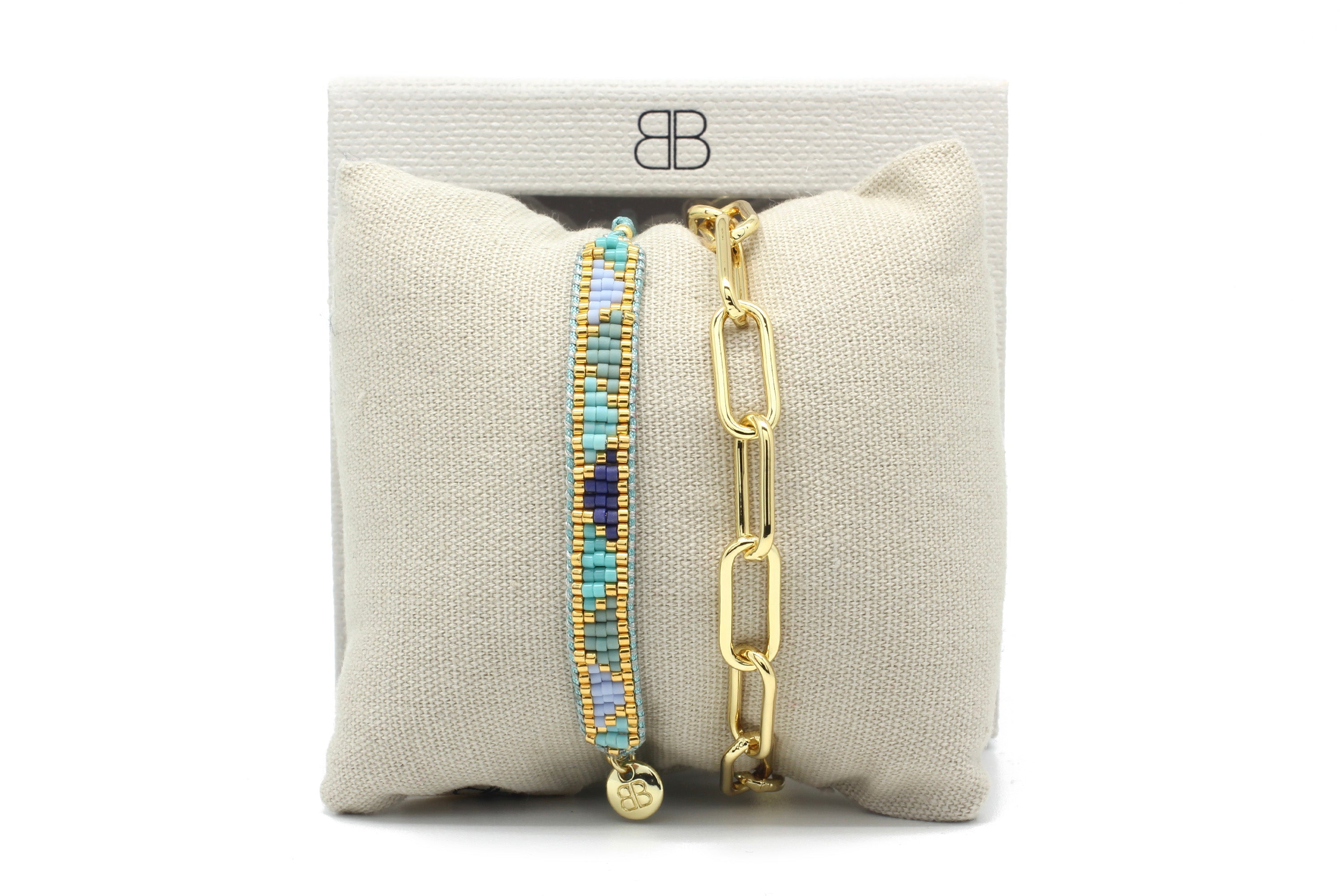 Amalia 2 Layered Bracelet Stack - Boho Betty