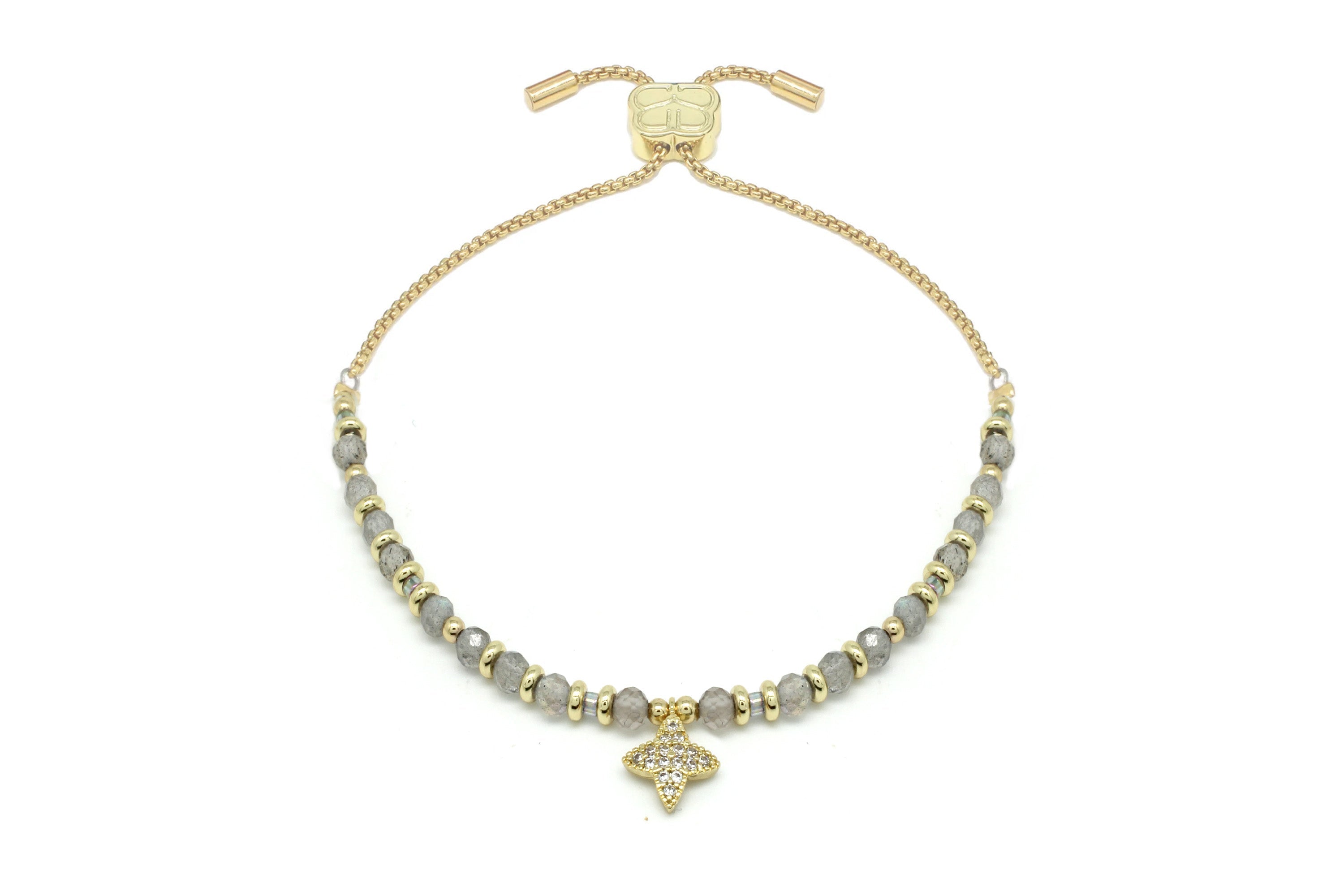 Aegis Labradorite Gold Bracelet - Boho Betty