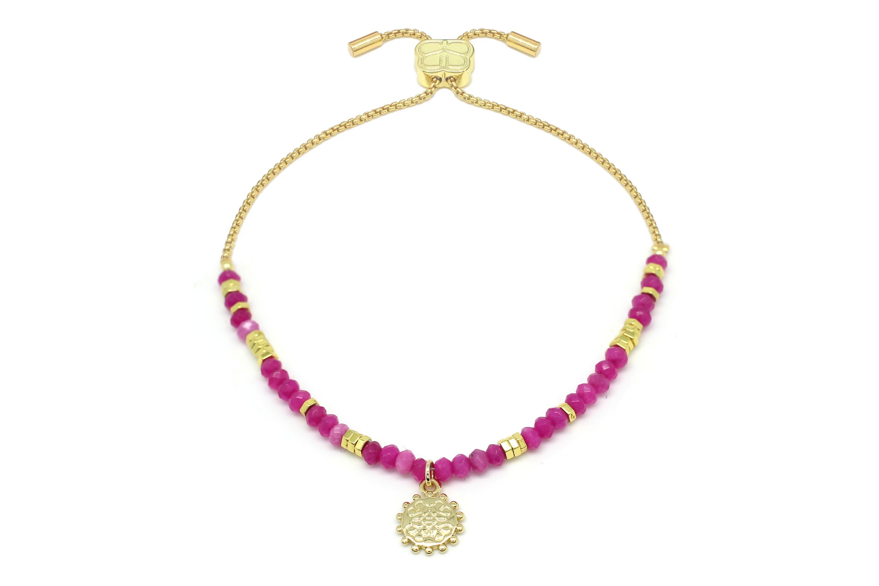 Rosado Hot Pink Gold Bracelet