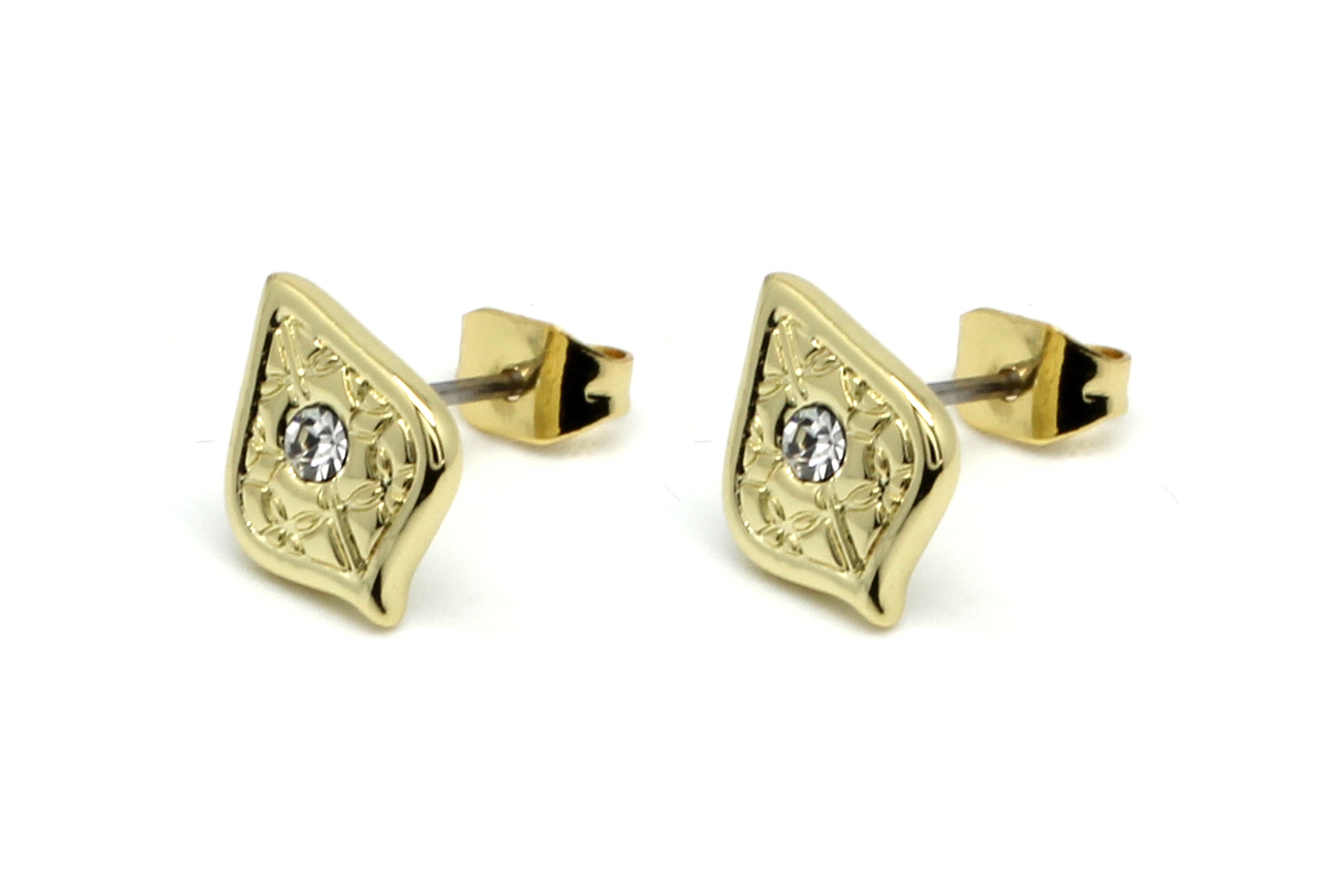 Linden CZ Gold Stud Earring - Boho Betty