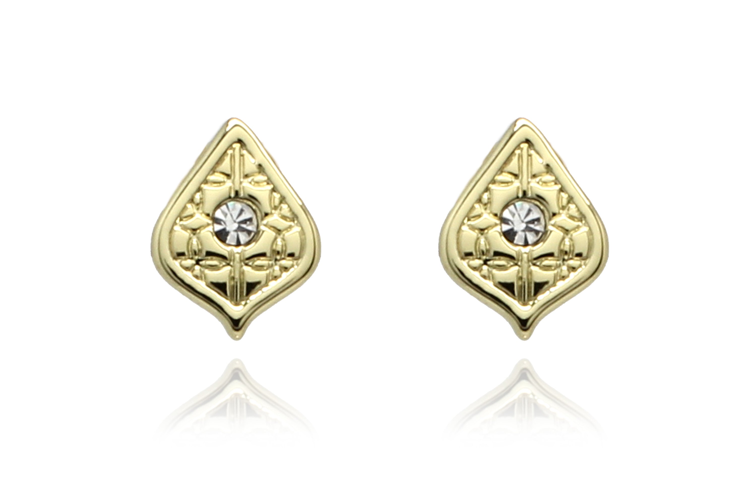 Linden CZ Gold Stud Earring - Boho Betty