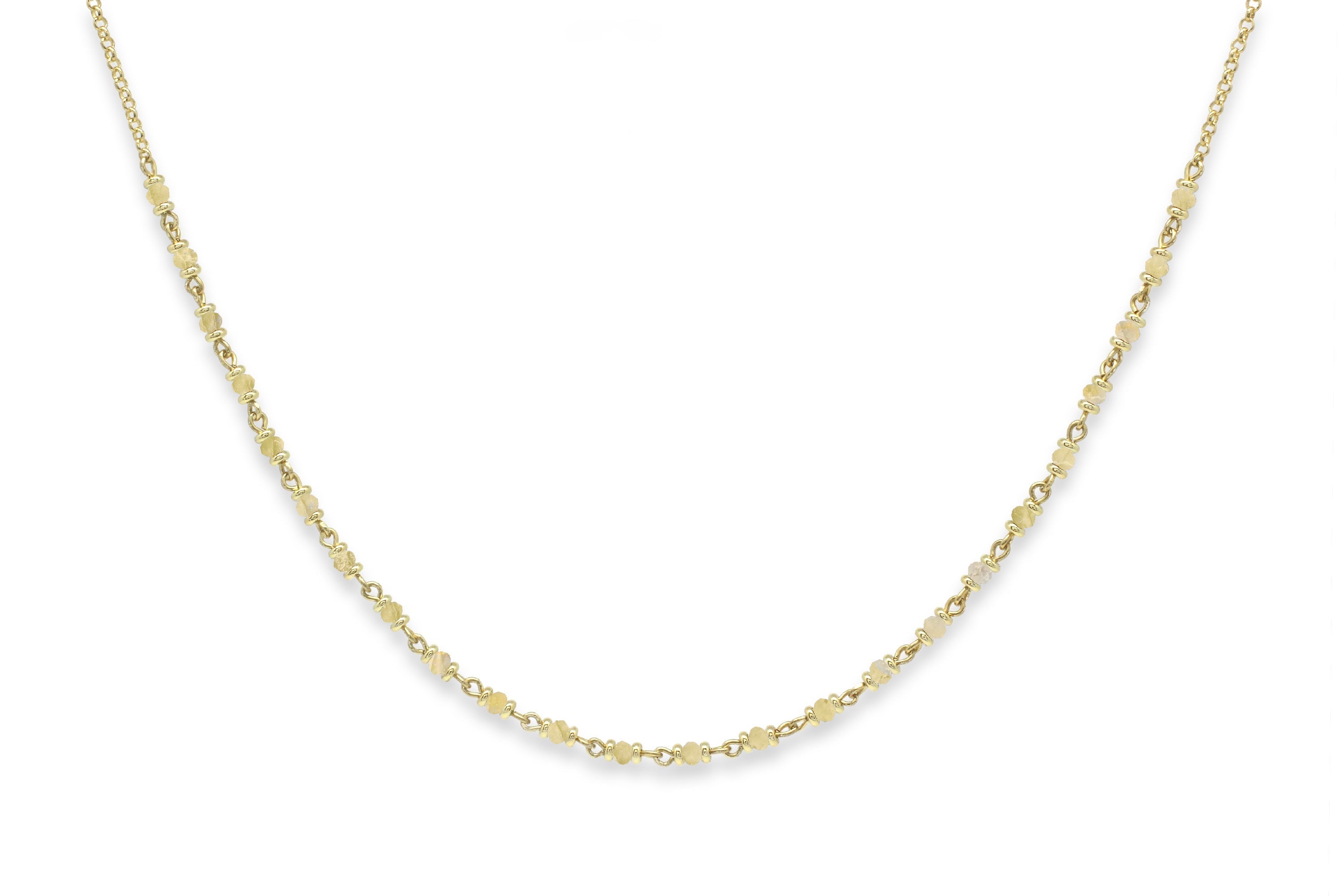 Panacea Citrine Gold Gemstone Necklace - Boho Betty