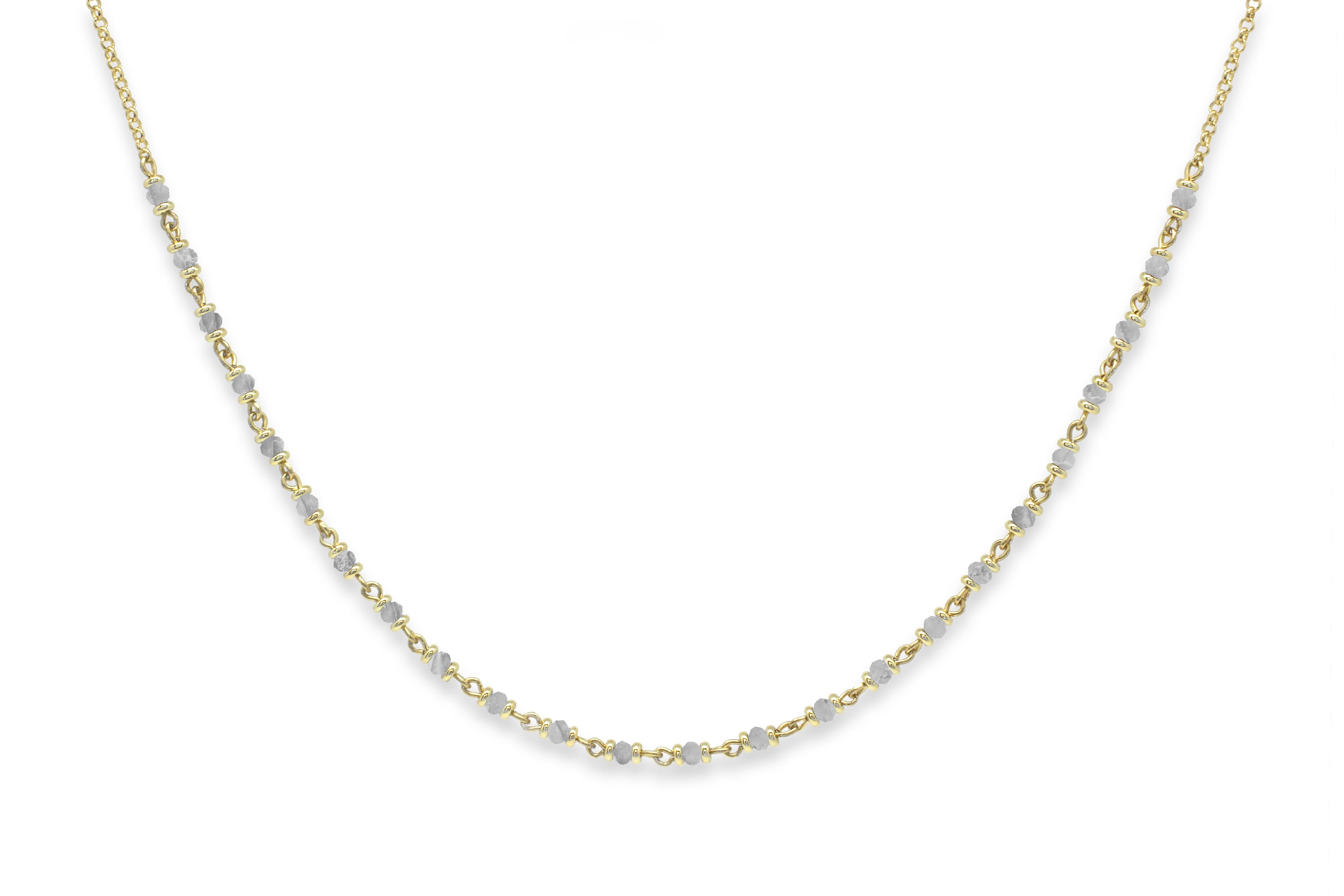 Panacea Labradorite Gold Gemstone Necklace