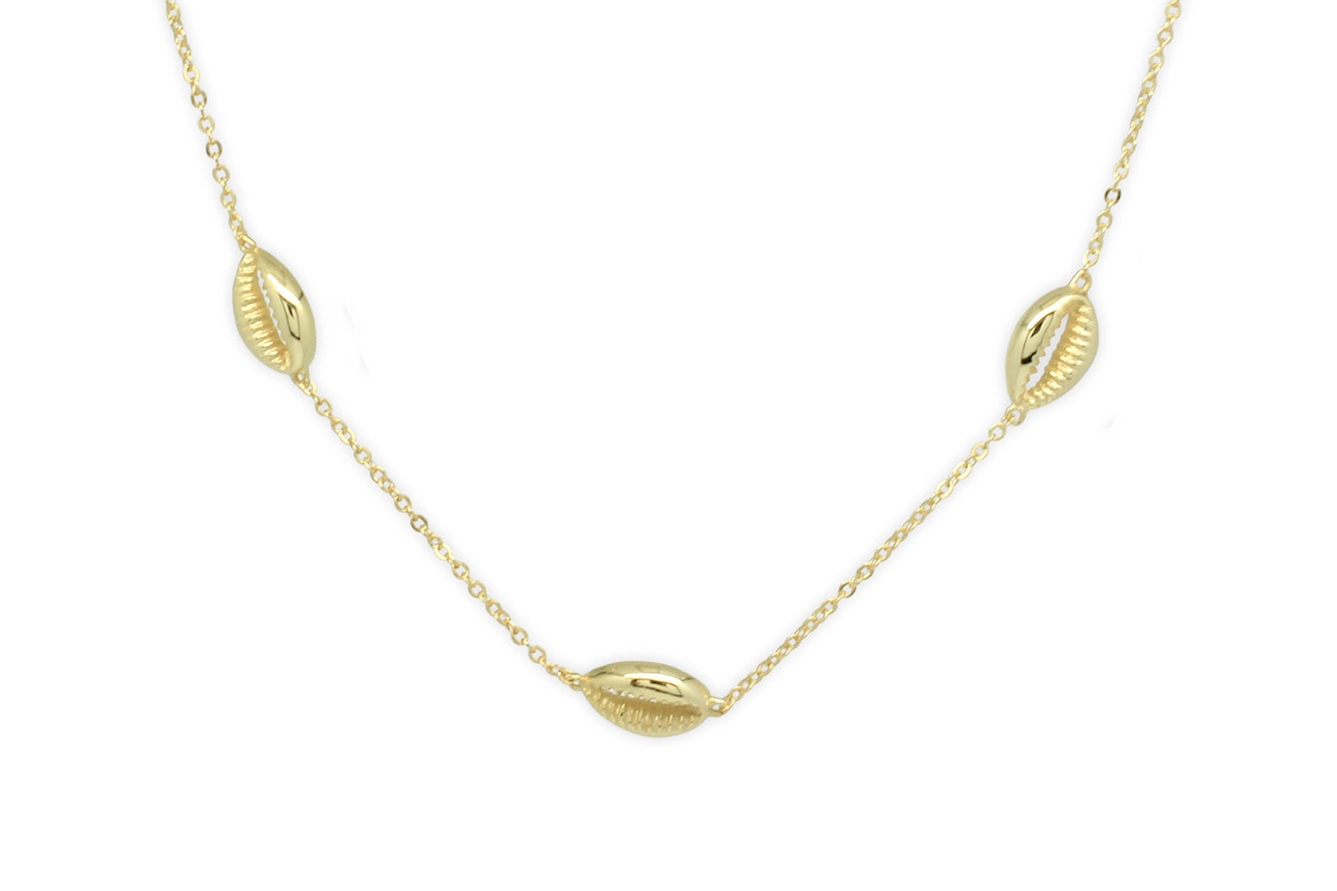 Paloma Gold Triple Shell Choker - Boho Betty