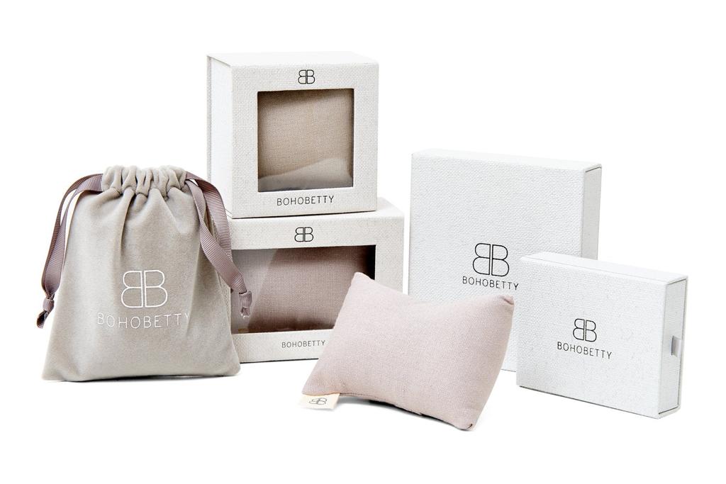 Cohan Blue Ombre CZ Gold Star Sterling Silver Hoop Earrings - Boho Betty