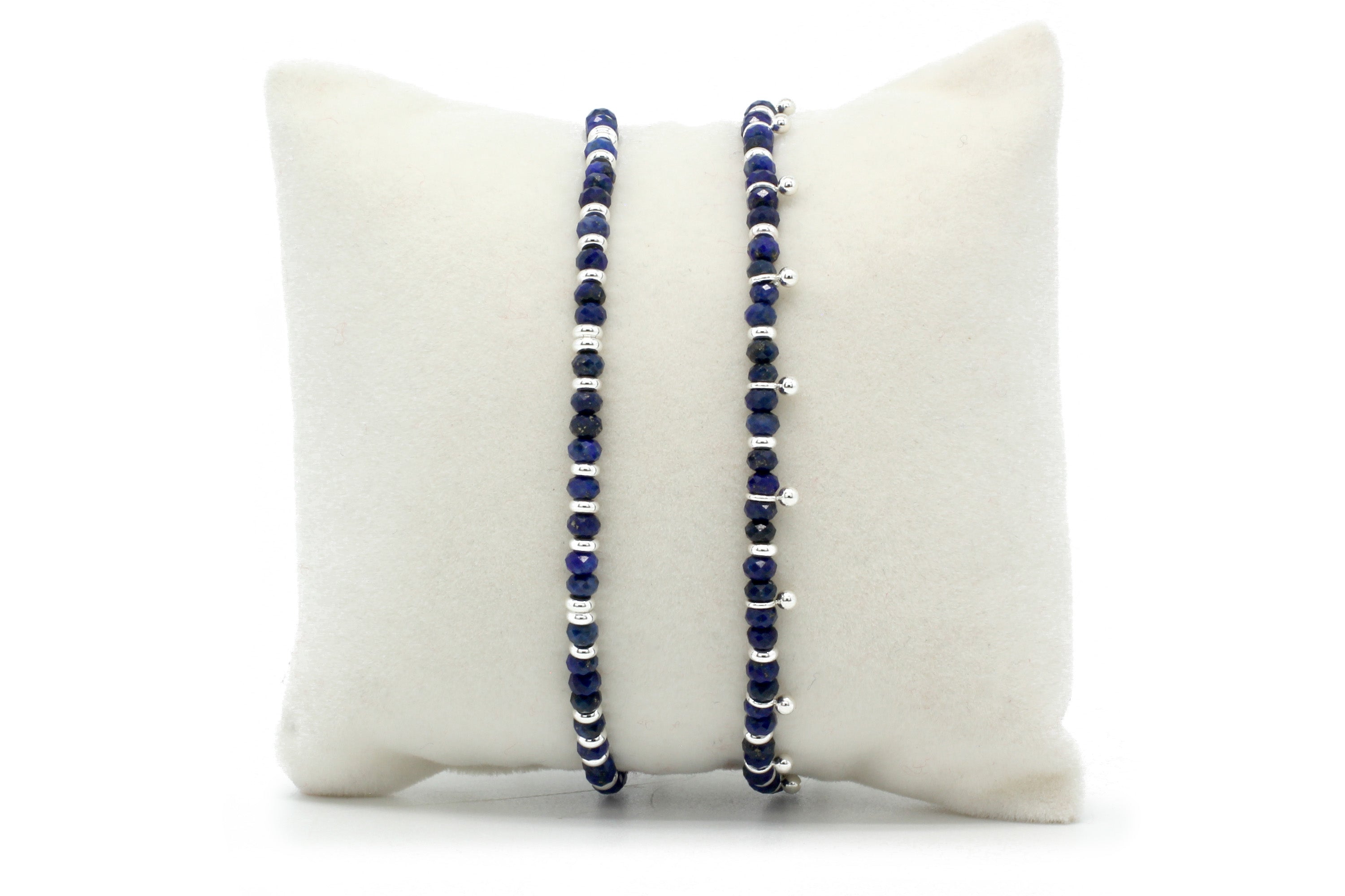 Serenity Lapis Lazuli Bracelet Stack - Boho Betty