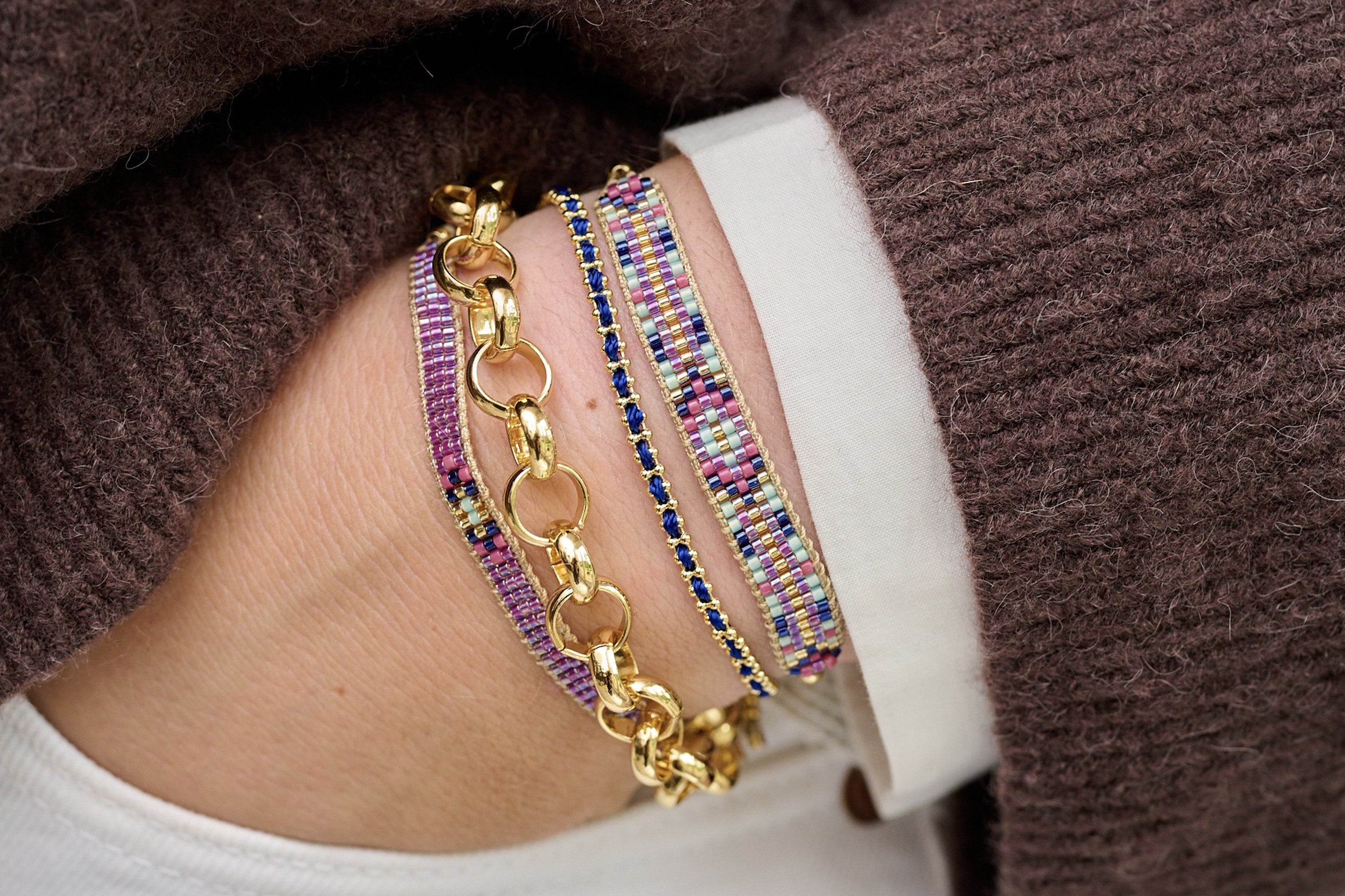 Fantasy Lilac Friendship Beaded Bracelet