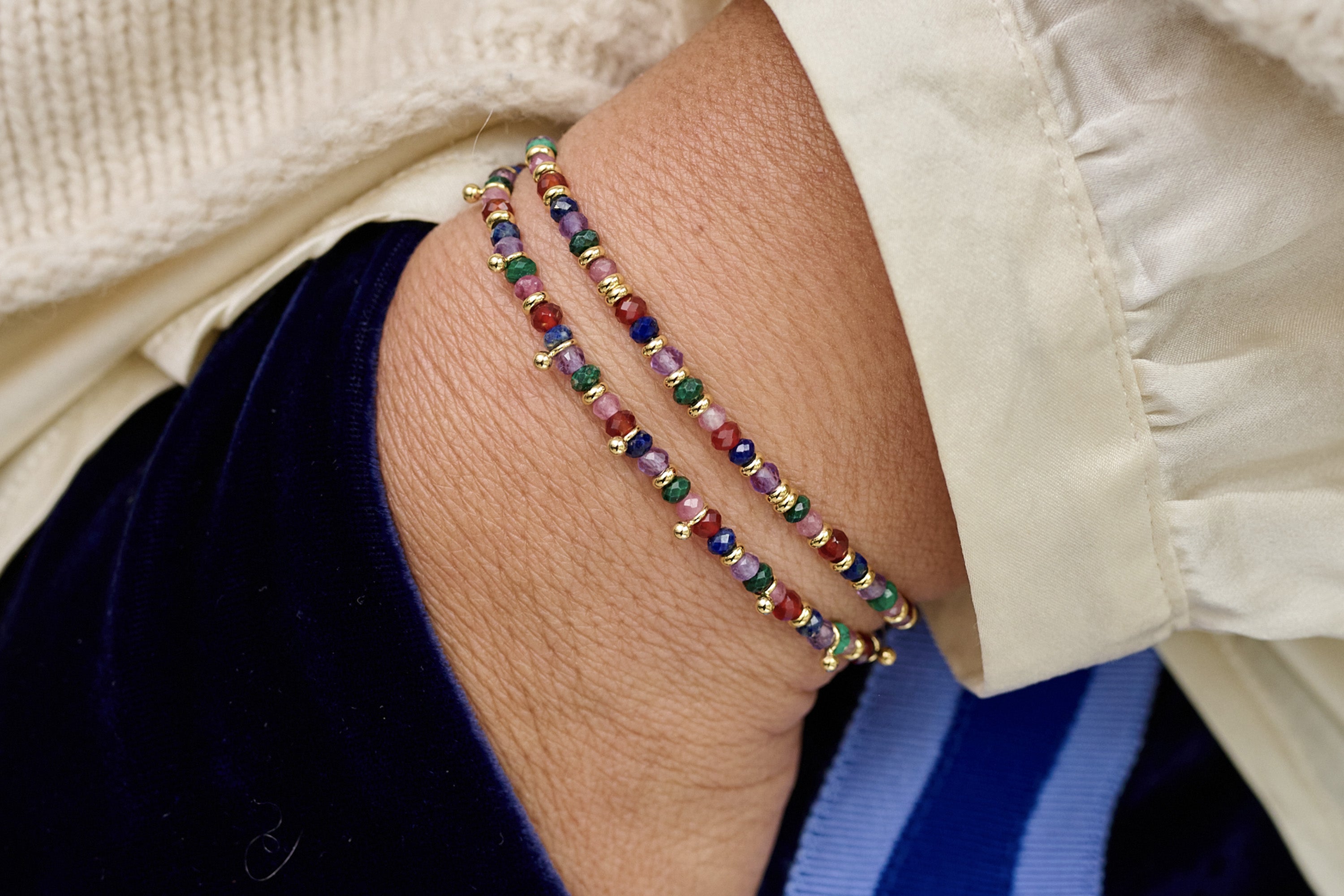 Serenity Bright Multi Bracelet Stack