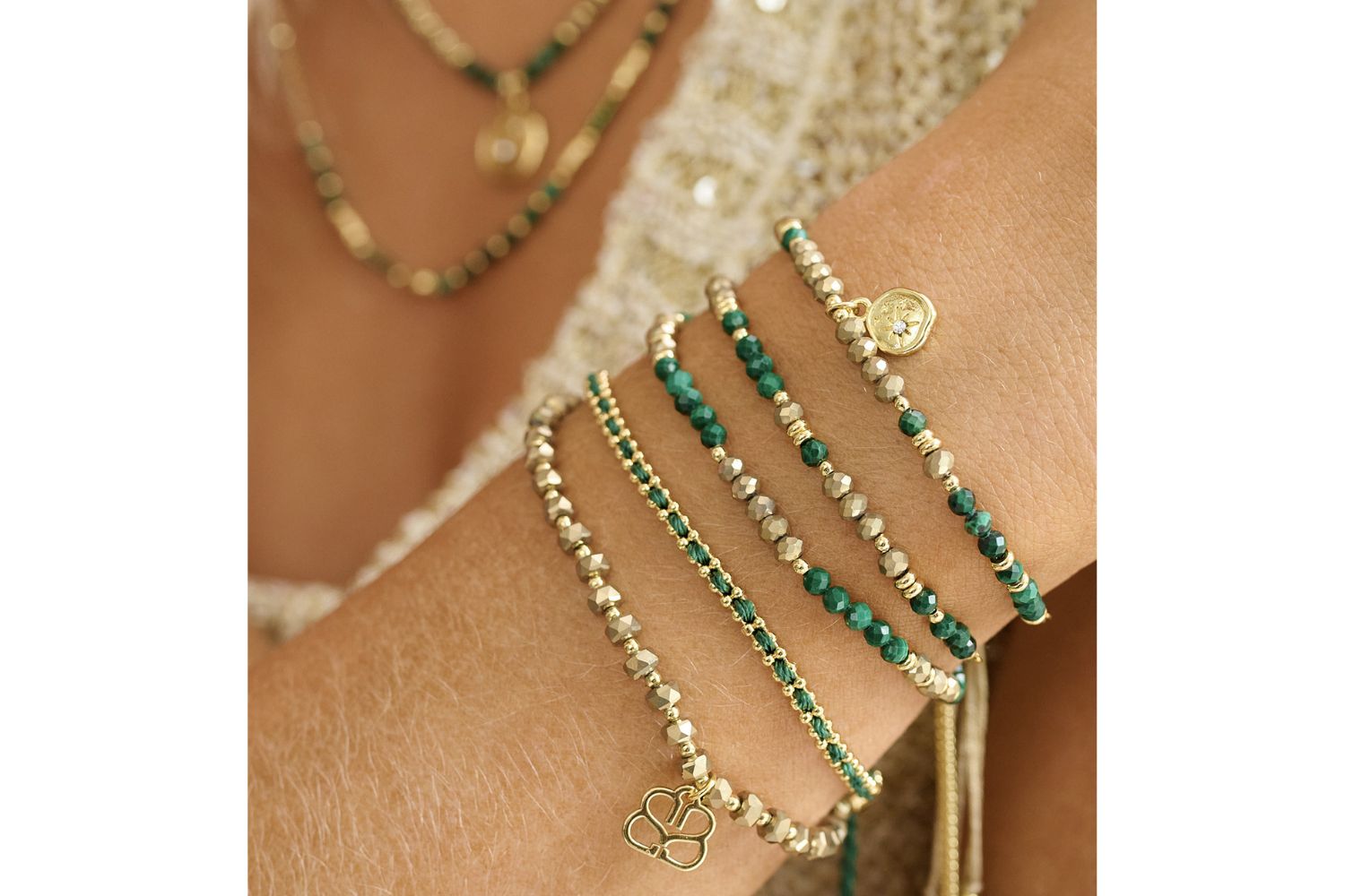 Opulent Malachite Bracelet - Boho Betty