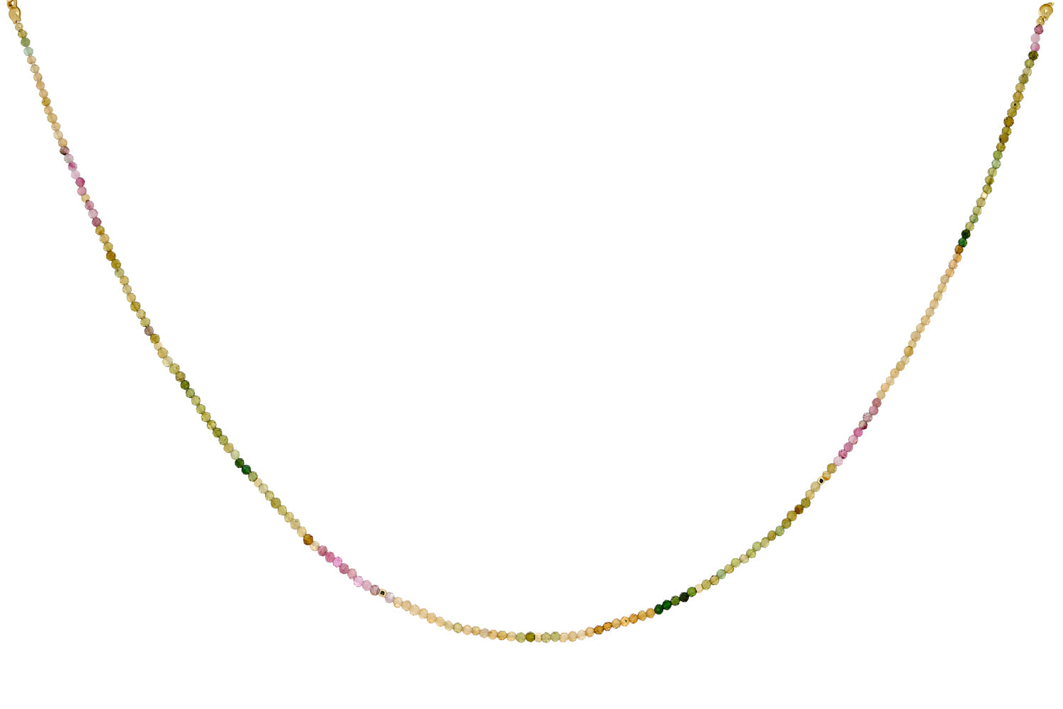 Ember Gold & Tourmaline Beaded Necklace