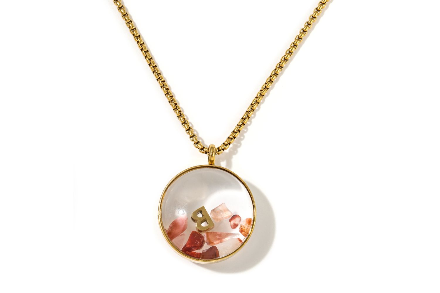 Leilani Locket #gemstone_carnelian