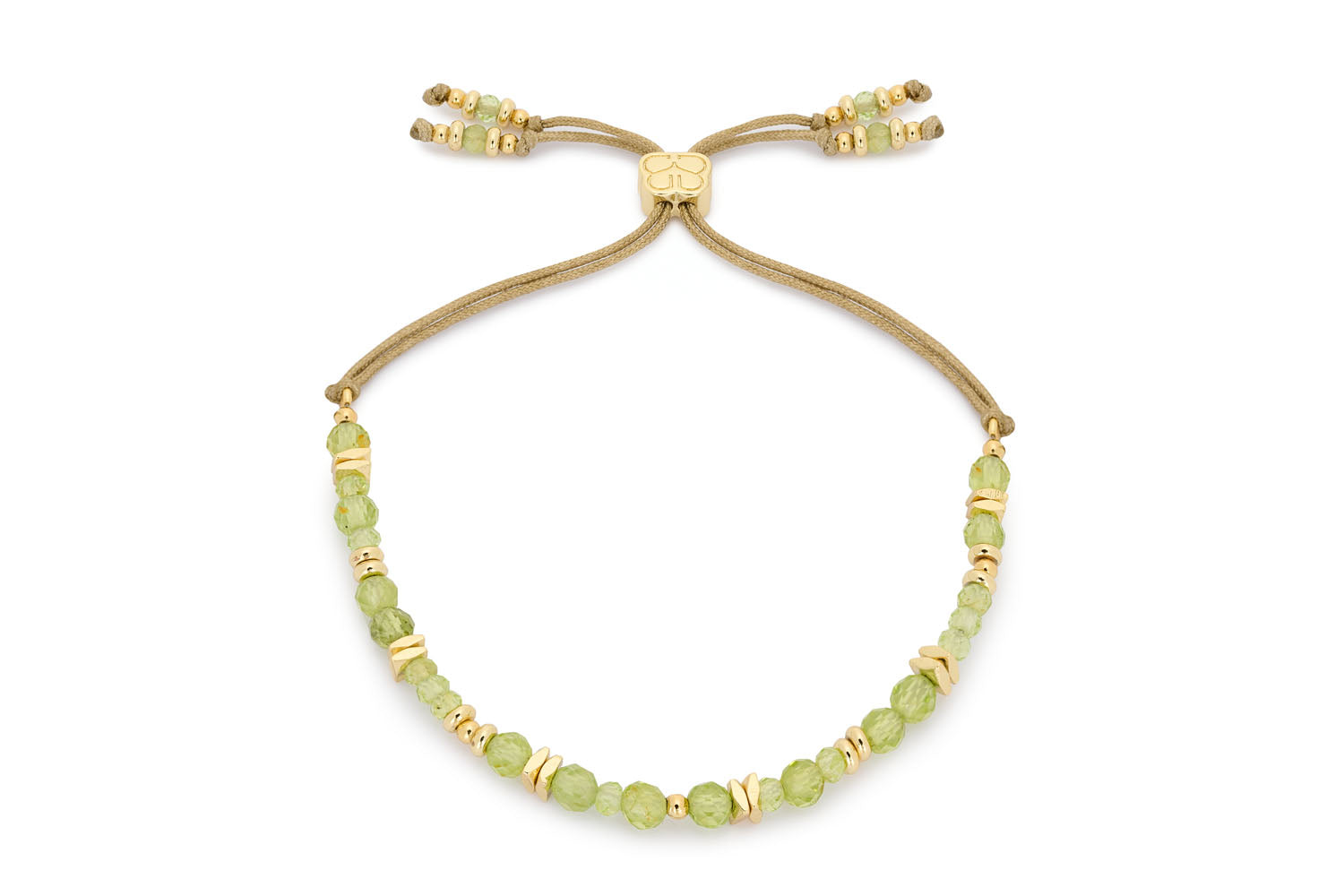 Moala Gold & Peridot Beaded Stacking Bracelet - Boho Betty USA
