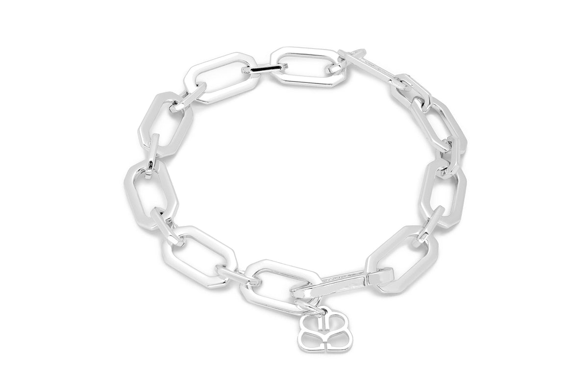 Crisos Silver Chunky Chain Bracelet - Boho Betty