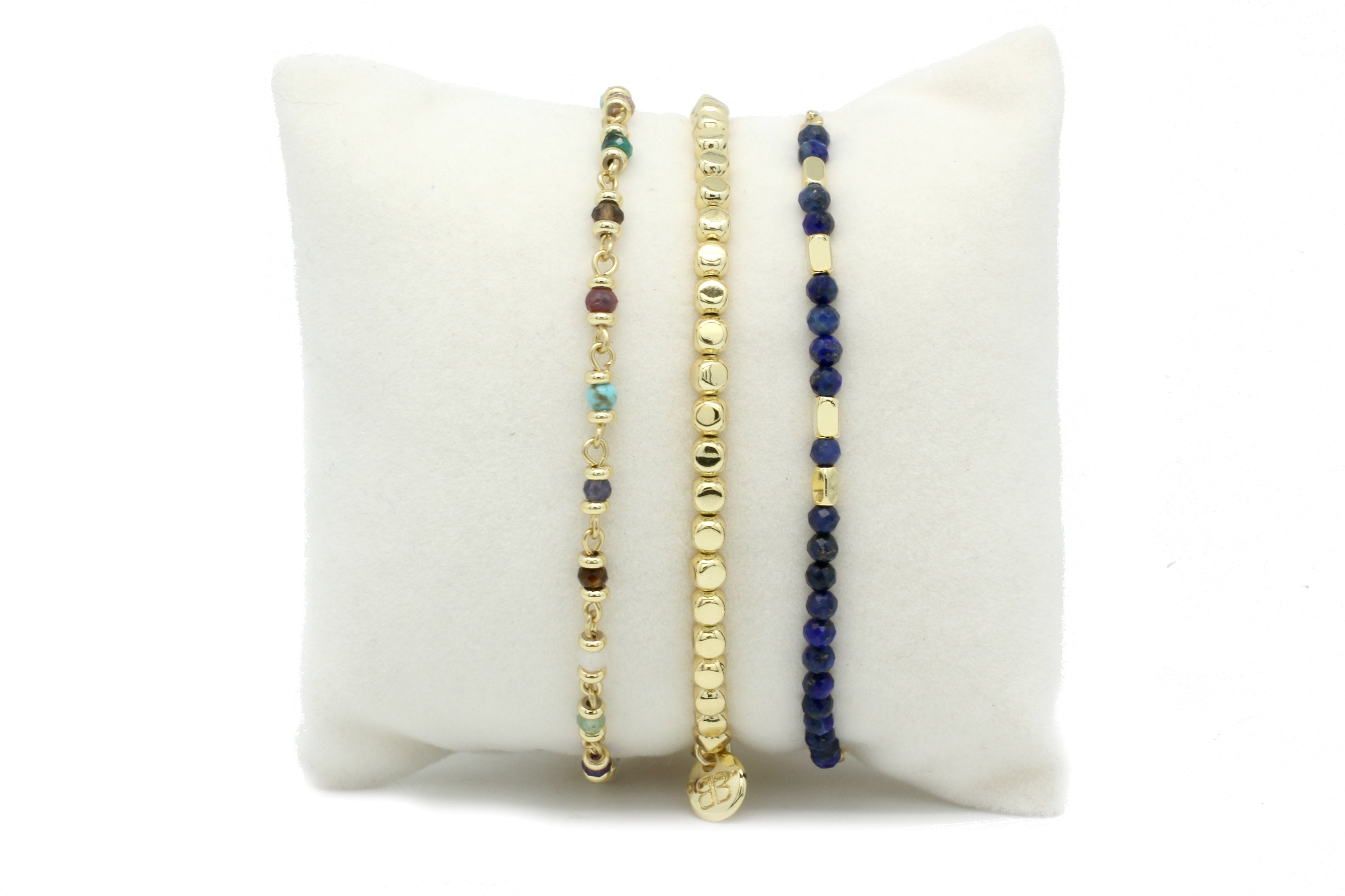 Friendship Gold 3 Layer Bracelet Stack - Boho Betty