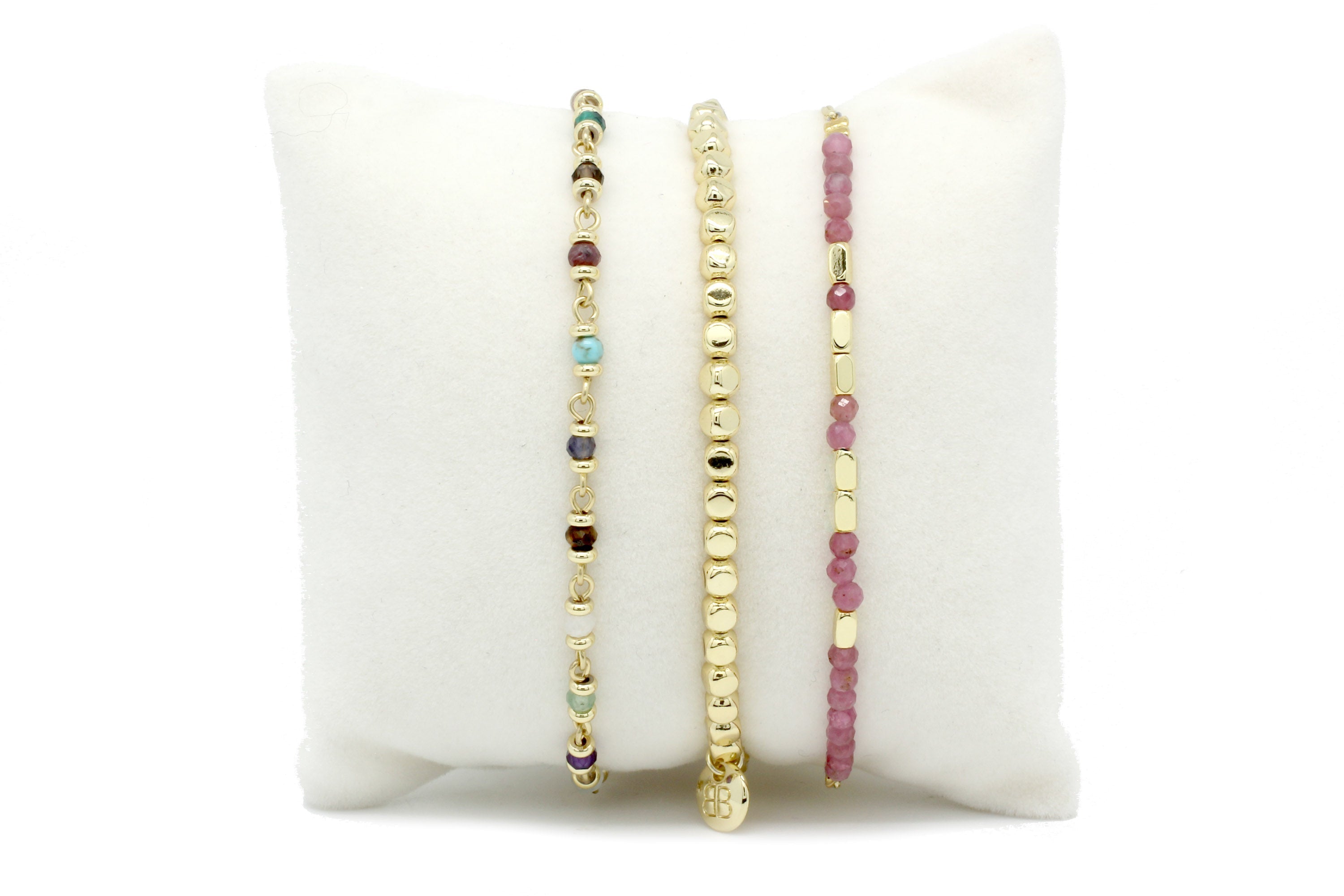 Happiness Gold 3 Layer Bracelet Stack - Boho Betty