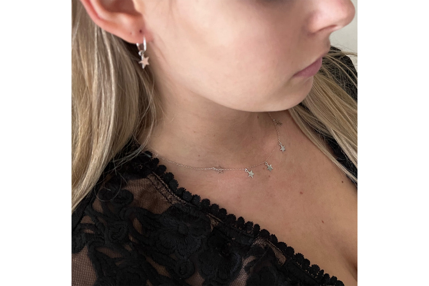 Asti Silver Necklace & Earring Gift Set - Boho Betty