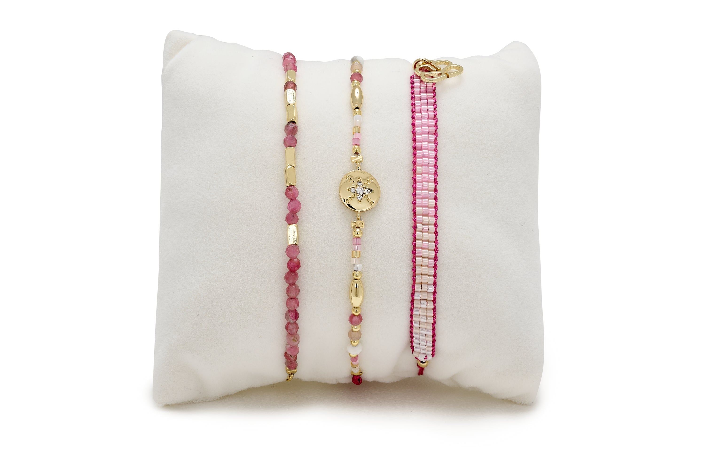 Claramay Pink Bracelet Stack