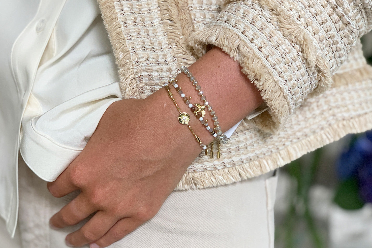 Bee Ark 3 Layer Bracelet Stack - Boho Betty
