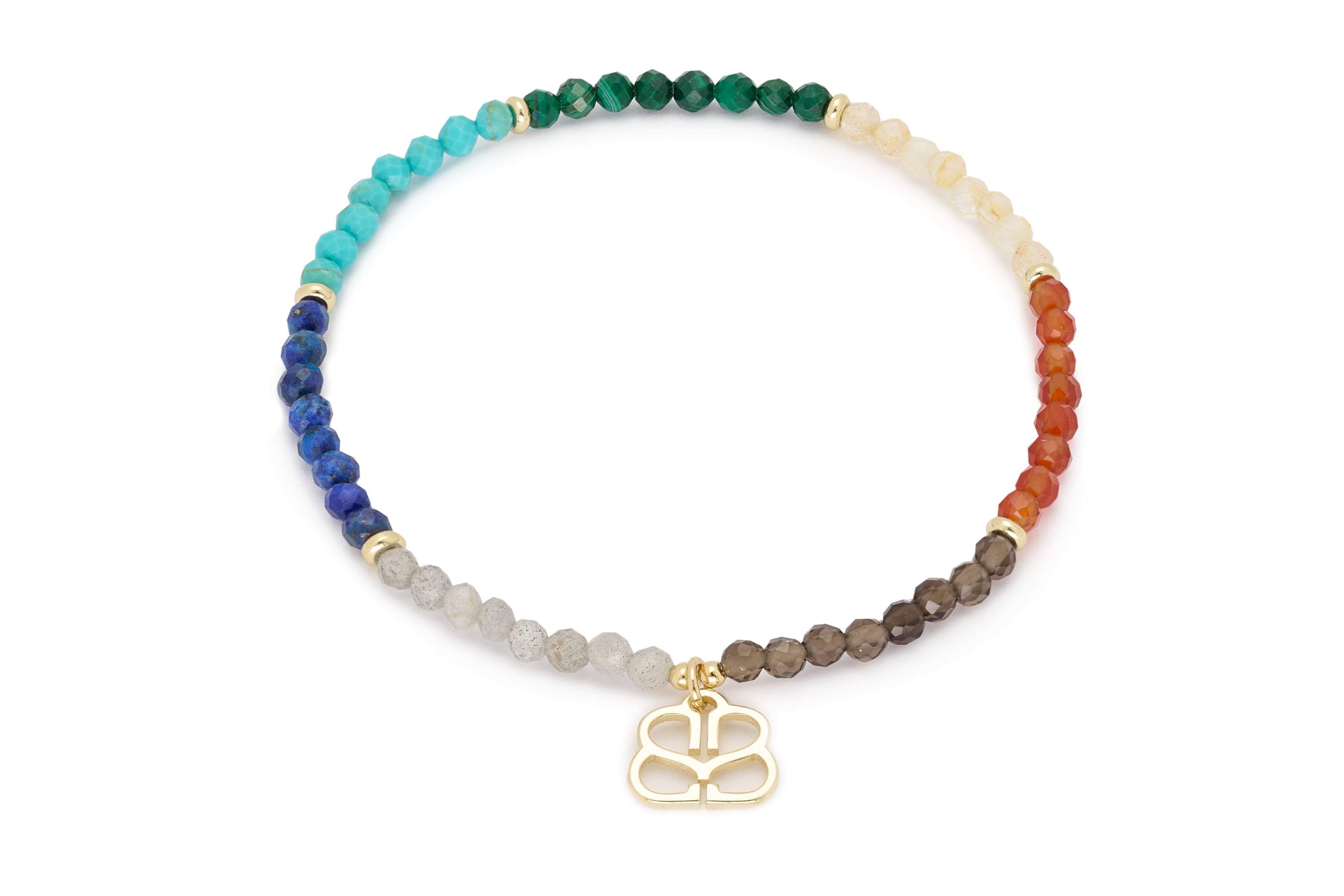 Entire Gemstone Stretch Bracelet - Boho Betty