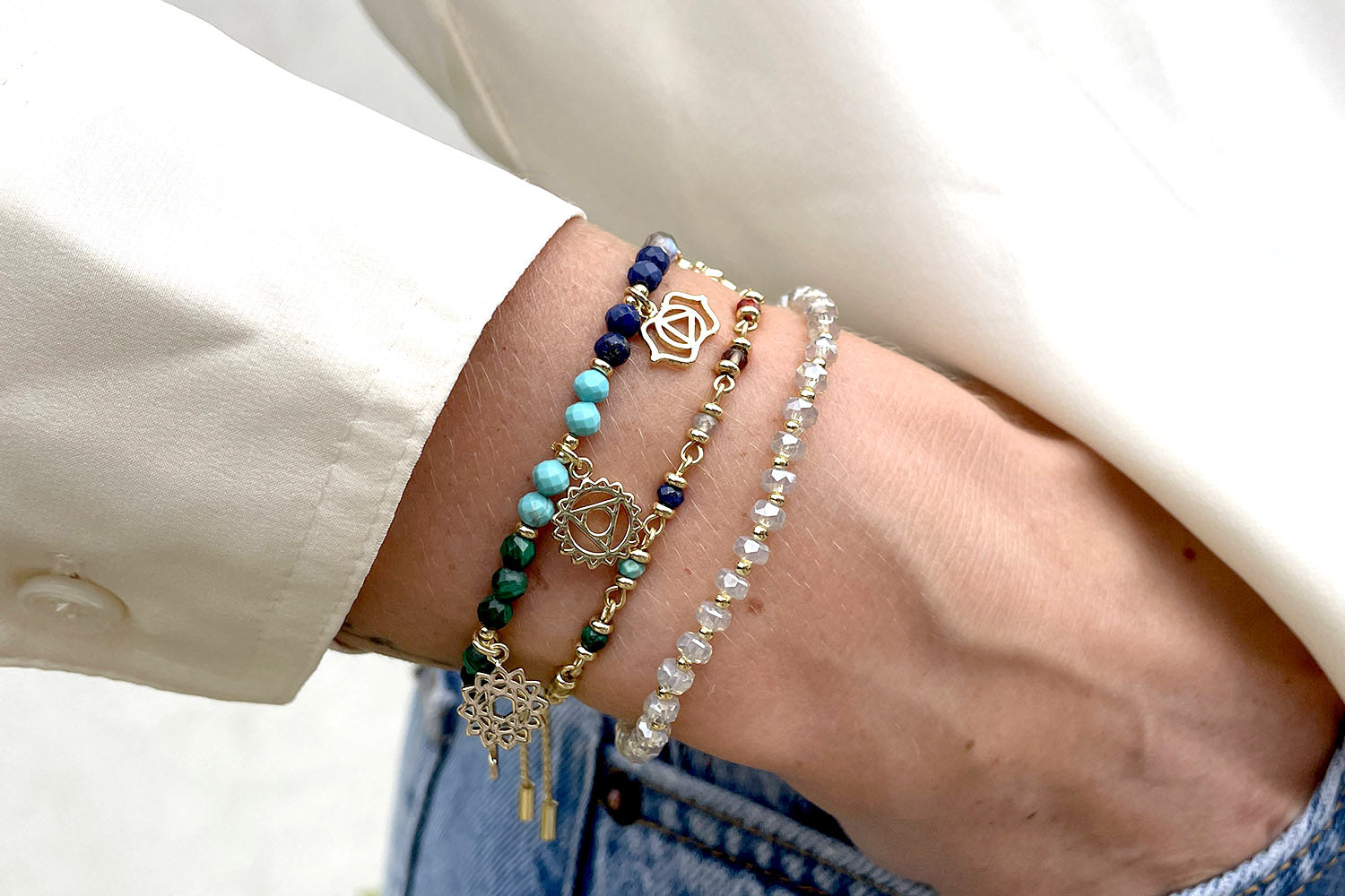 Meditrina Gold Bracelet Stack - Boho Betty