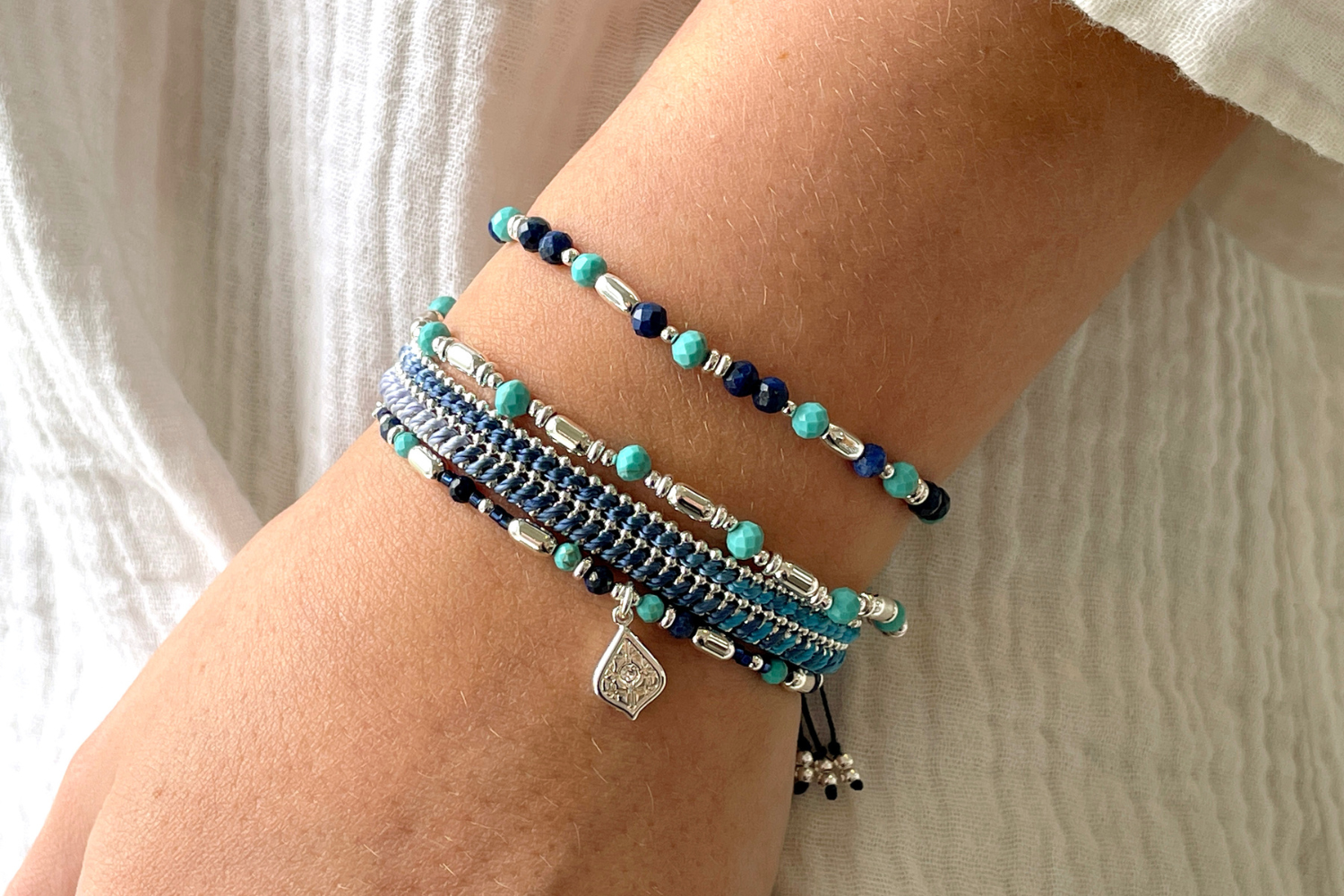 Illume Silver Beaded Bracelet