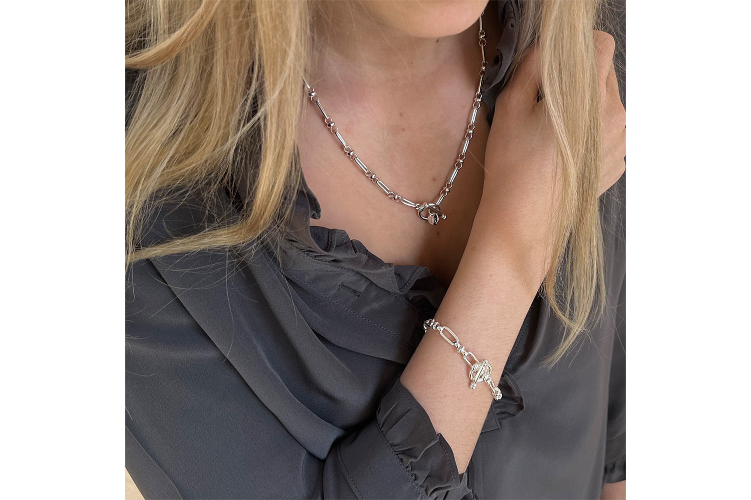 Mixed Paper Clip Chain Necklace – Ashley Schenkein Jewelry Design