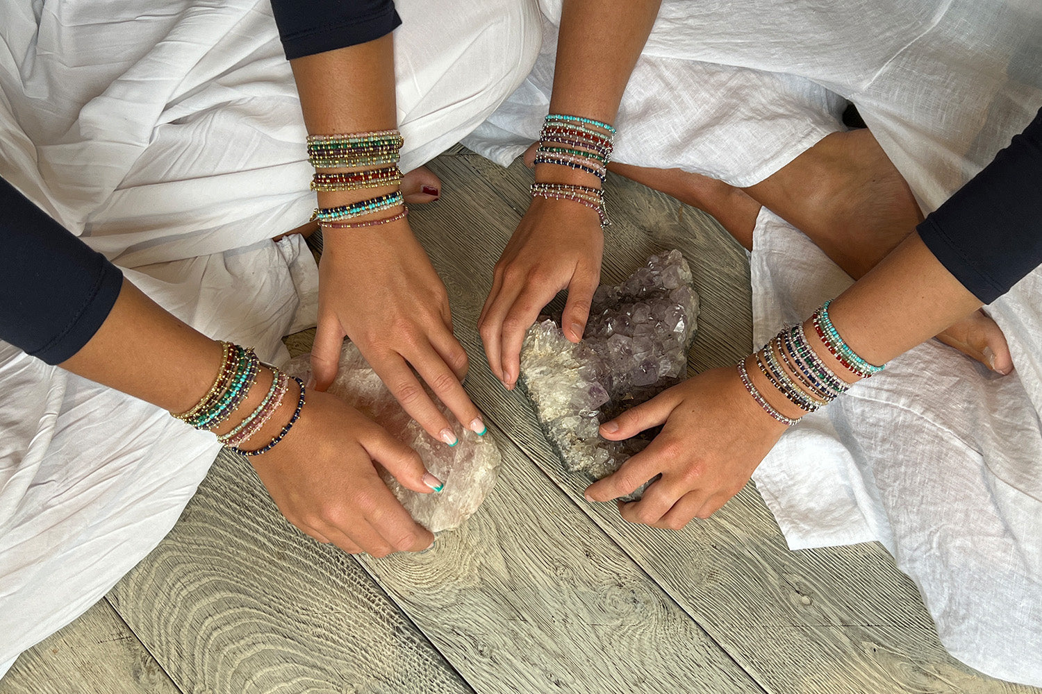 Harmony Iolite Silver Bracelet - Boho Betty