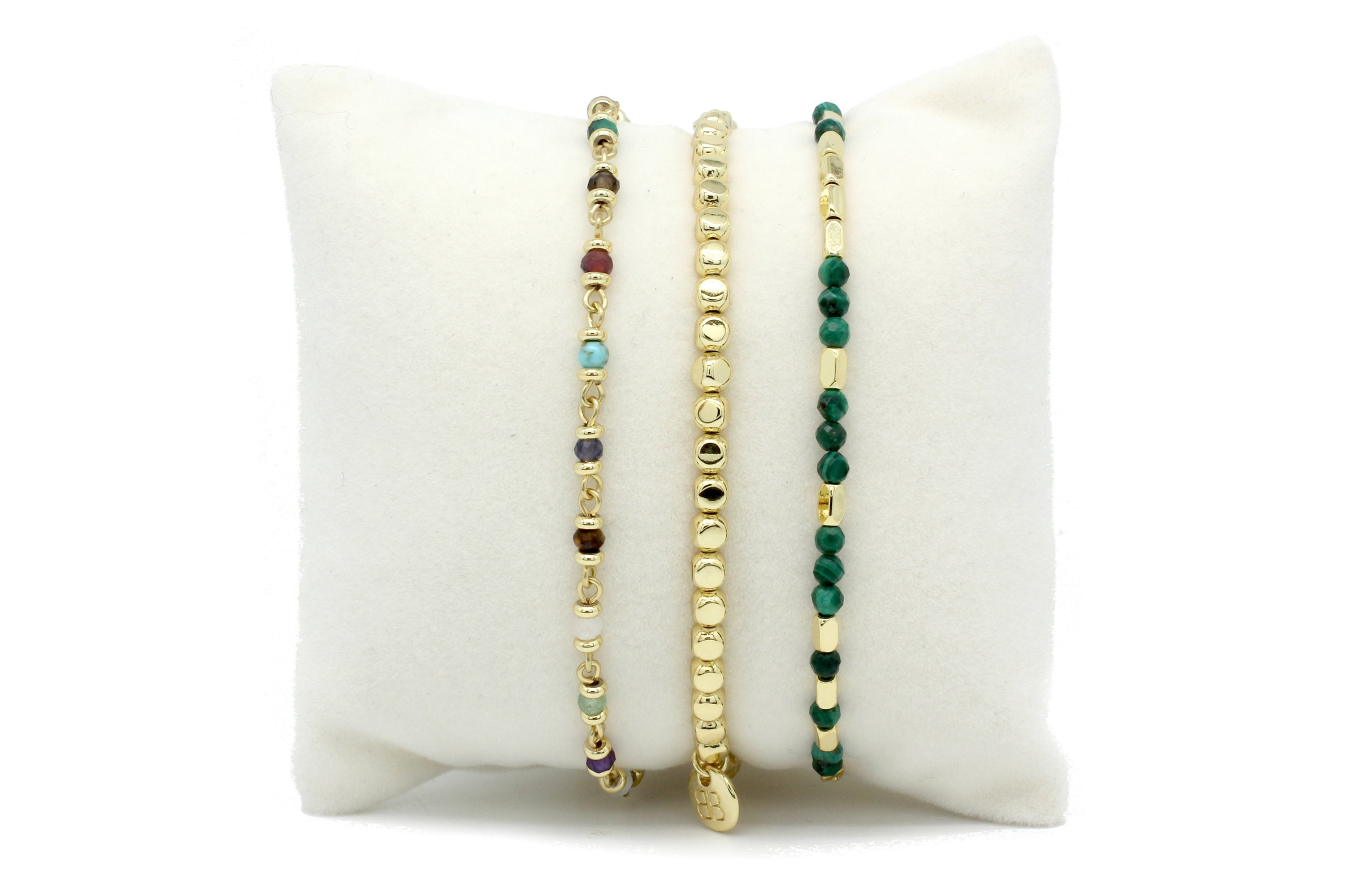 Confidence Gold 3 Layer Bracelet Stack - Boho Betty