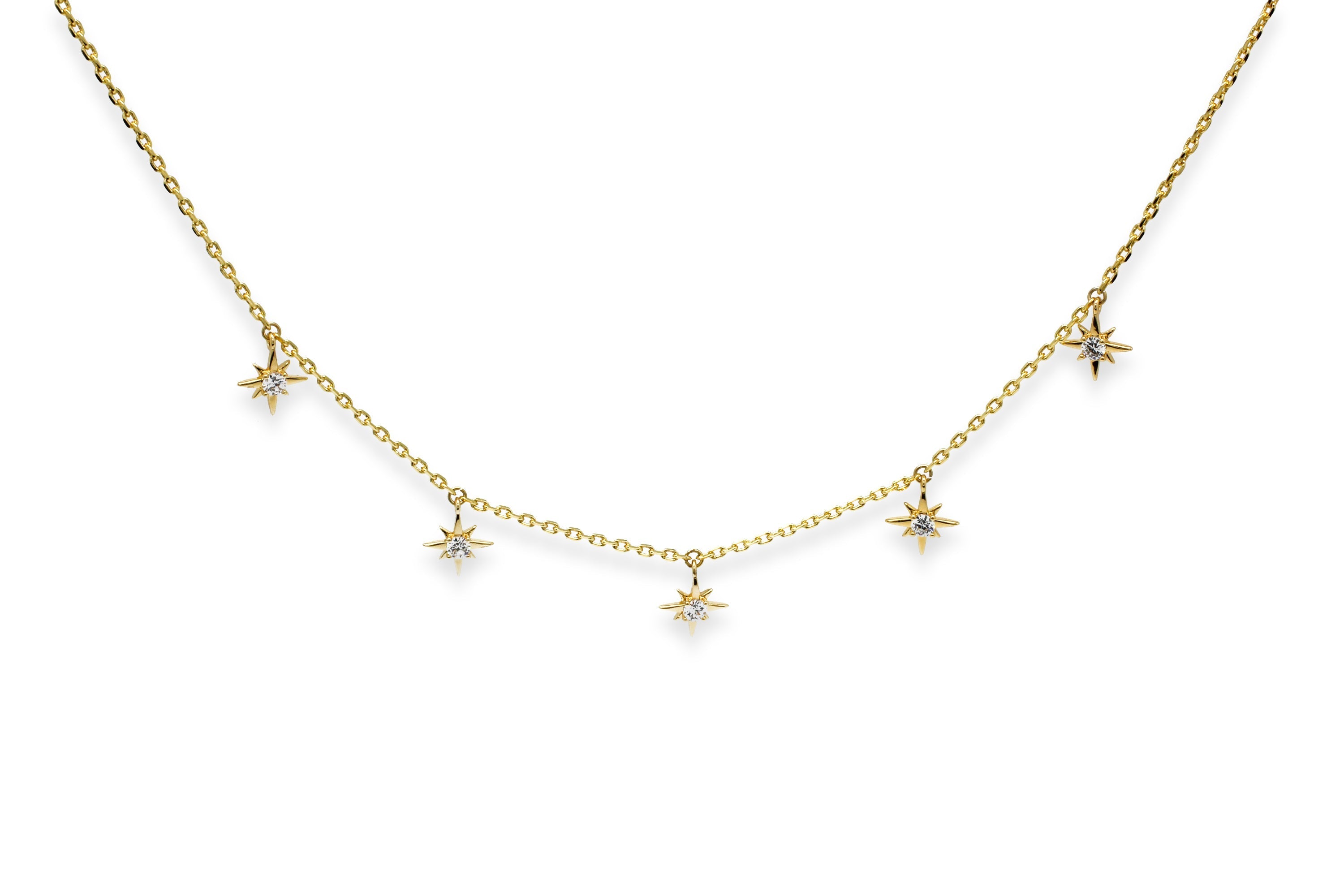 Latone 5 Star Gold necklace - Boho Betty