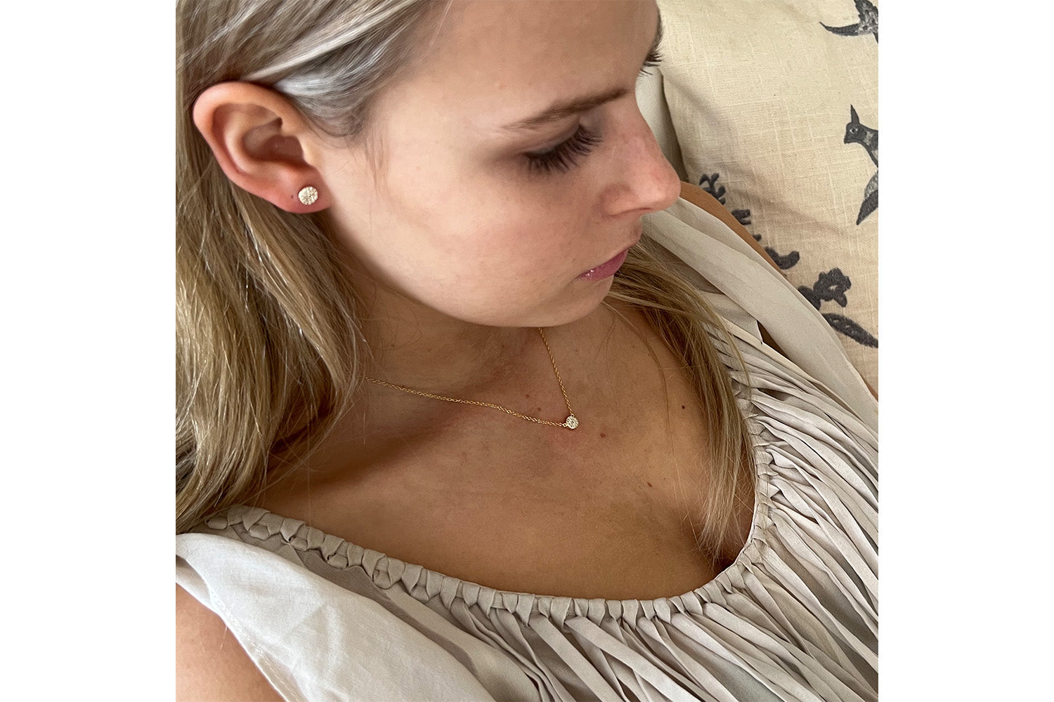 Marnier Gold CZ Necklace & Earring Gift Set - Boho Betty