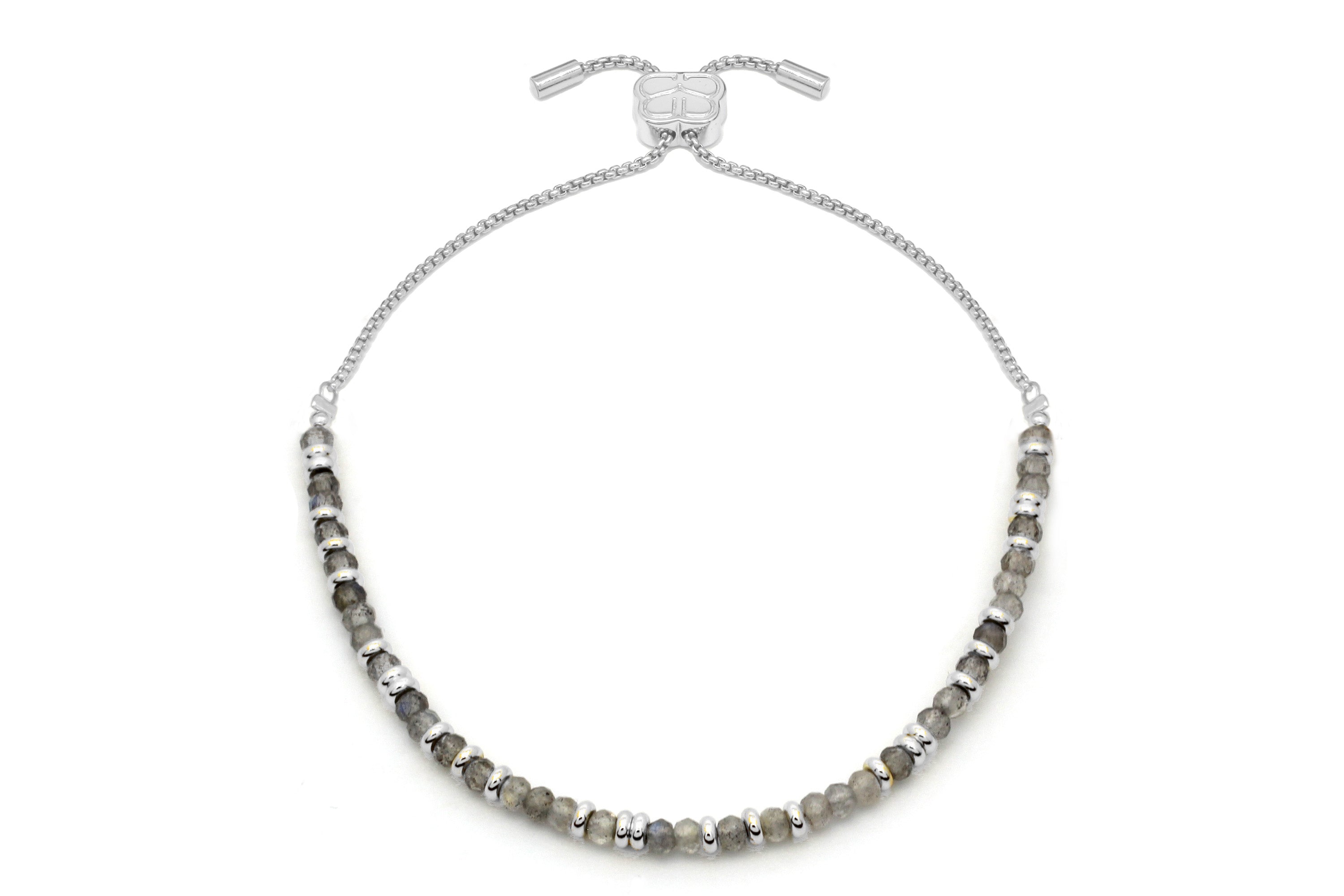 Mystical Labradorite Silver Bracelet - Boho Betty