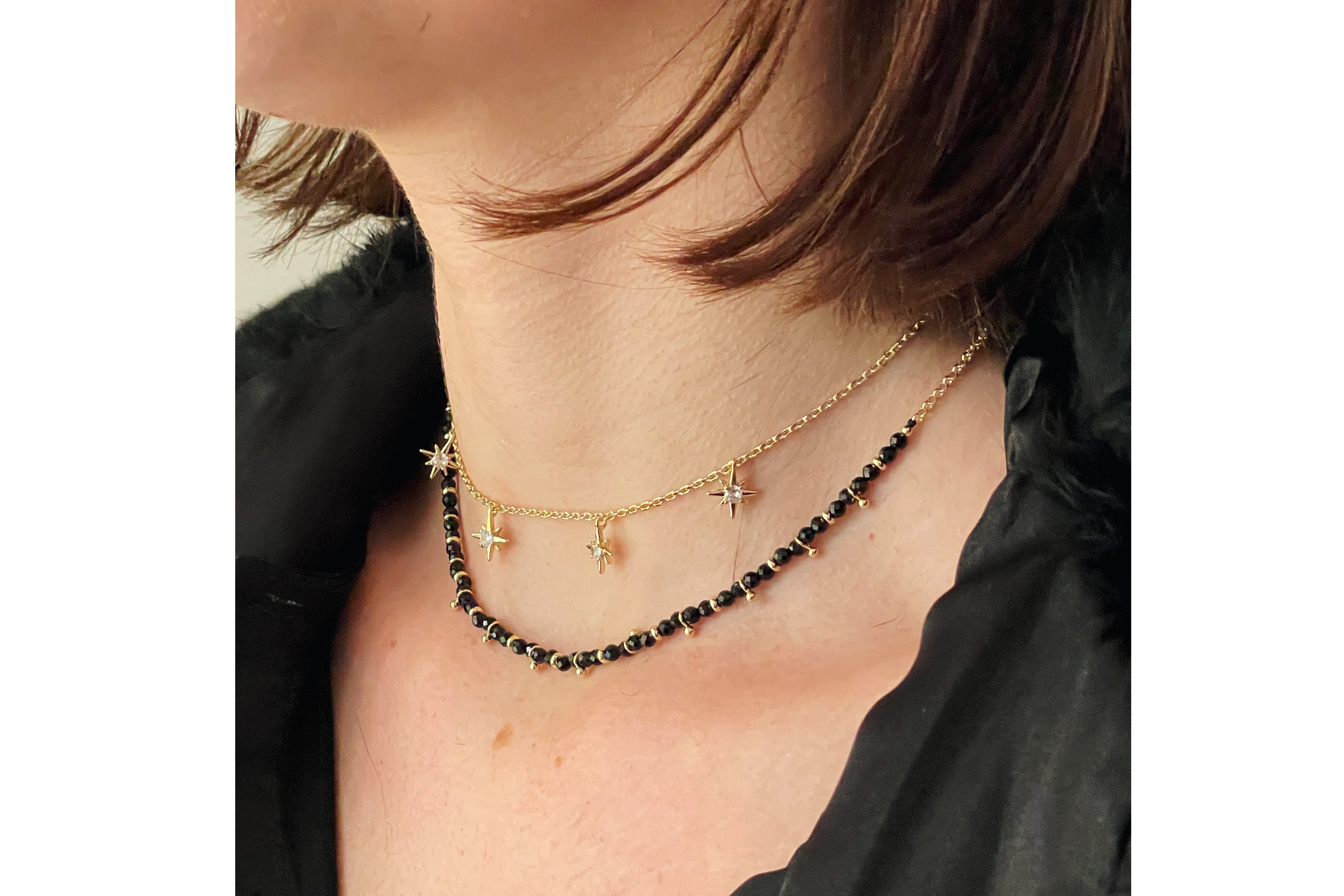Latone 5 Star Gold necklace - Boho Betty