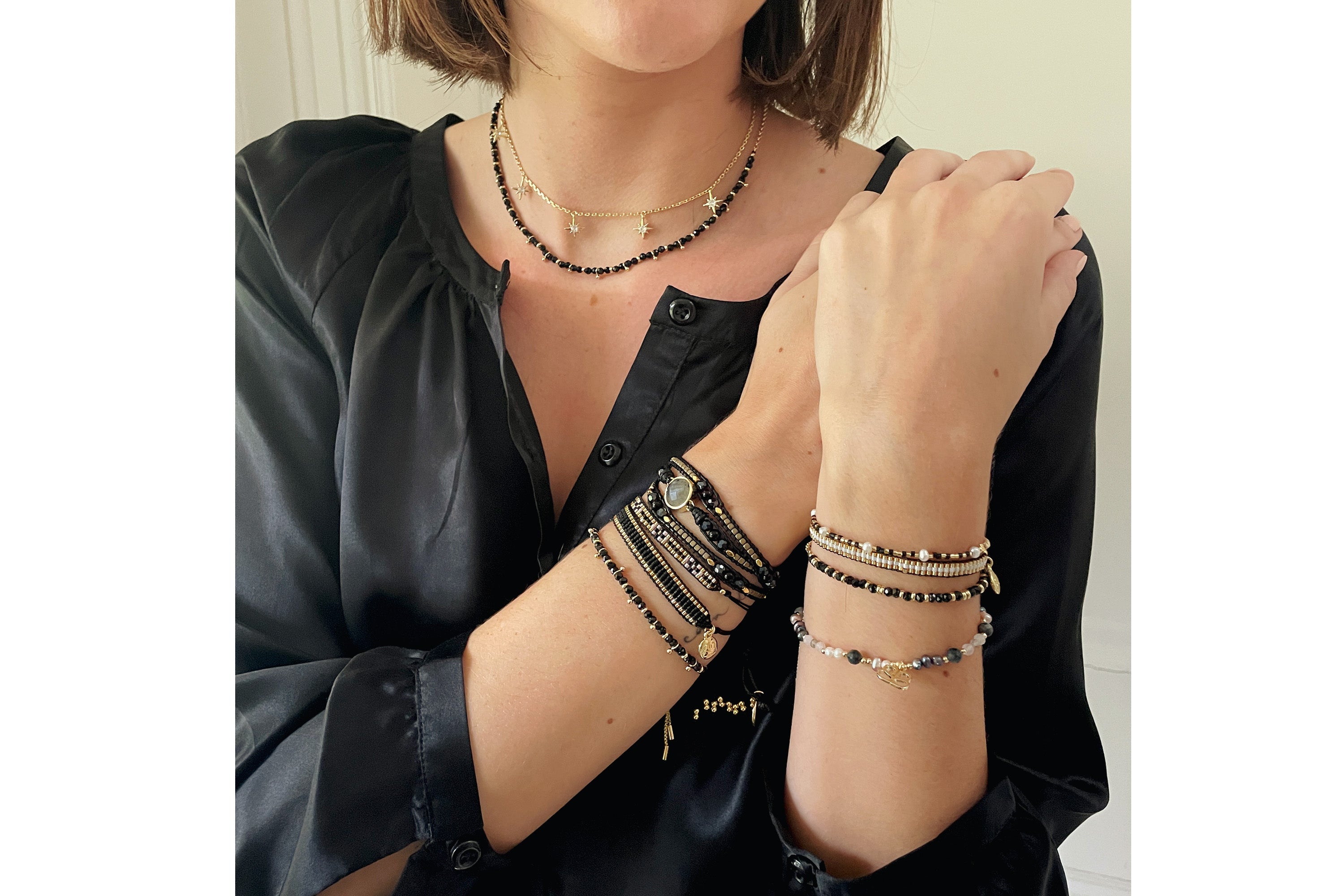 Latone 5 Star Gold necklace - Boho Betty
