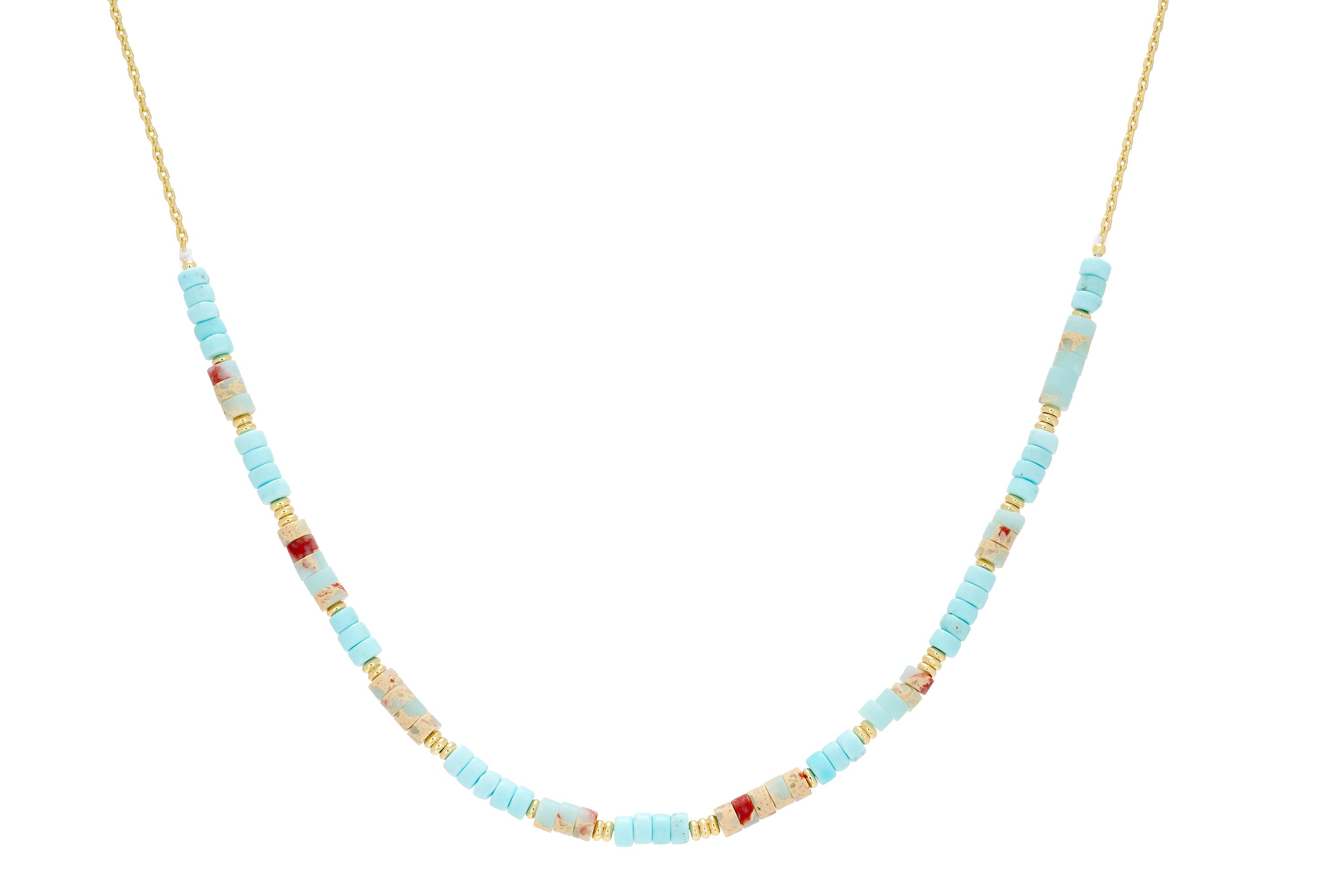 Mylas Aqua Necklace - Boho Betty